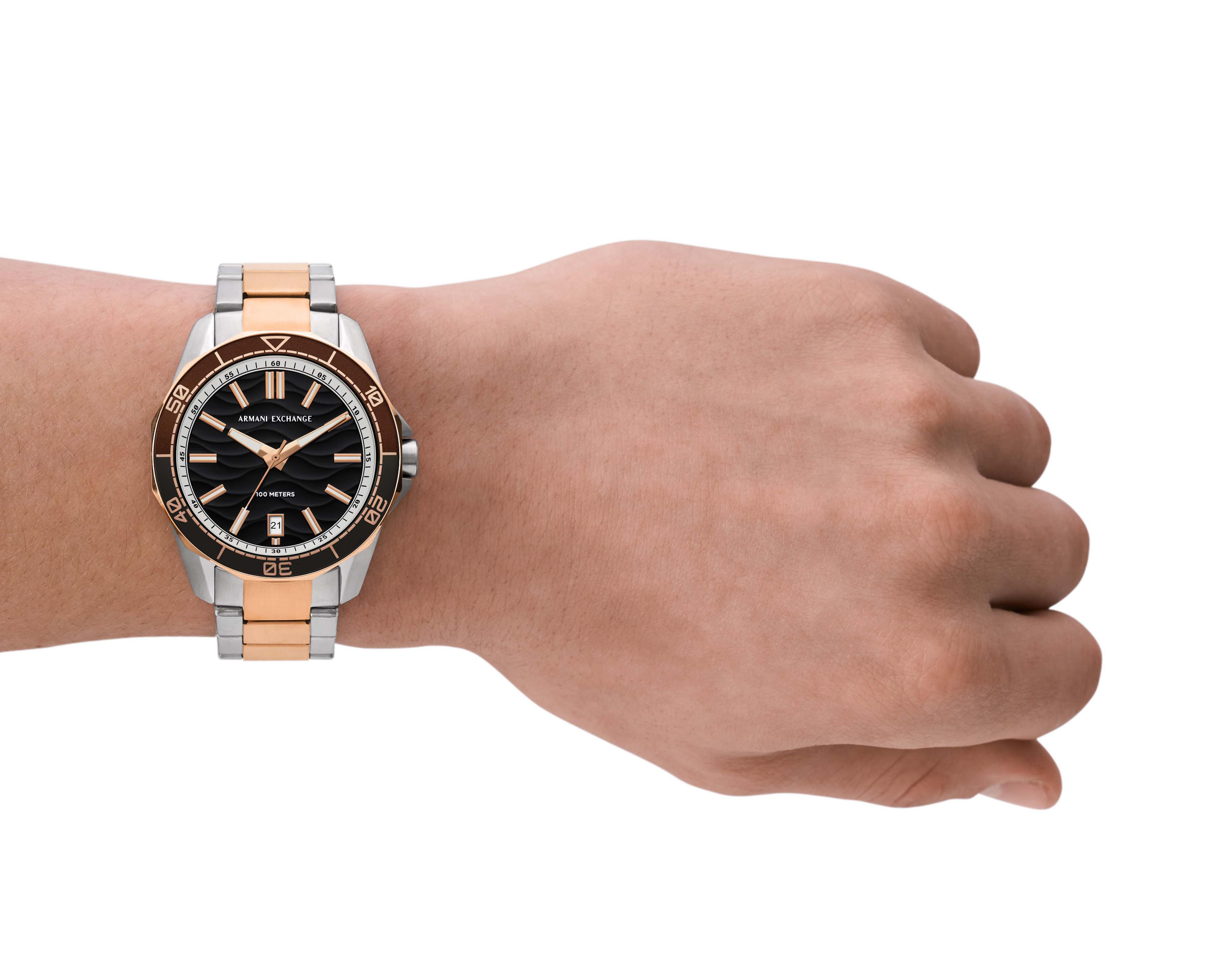 Foto 6 pulgar | Reloj Armani Exchange AX1962 Oro Rosa/Plateado