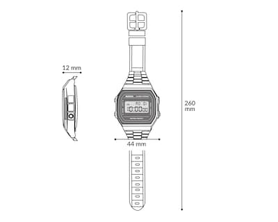 Foto 7 | Reloj para Hombre Casio MDV-106DD-1A1VCF Negro