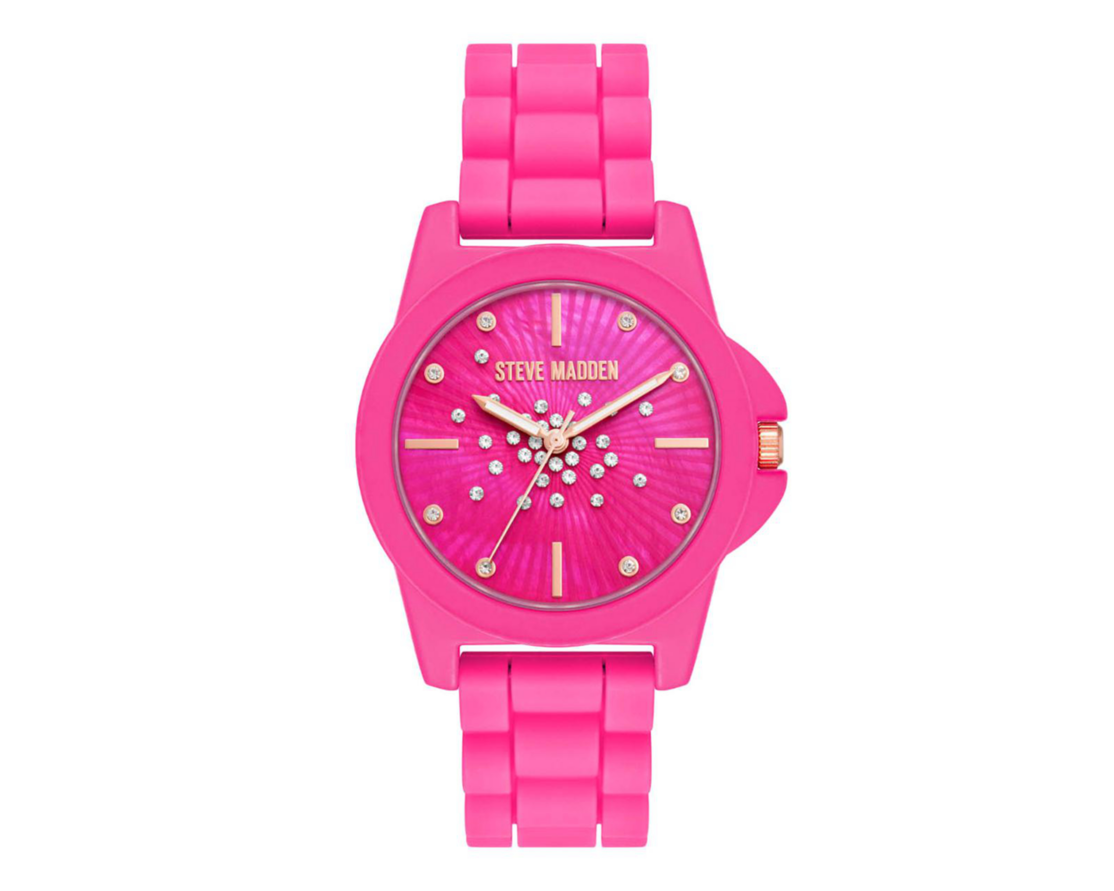 Foto 2 pulgar | Reloj para Mujer Steve Madden Rosa SM8120MAMA