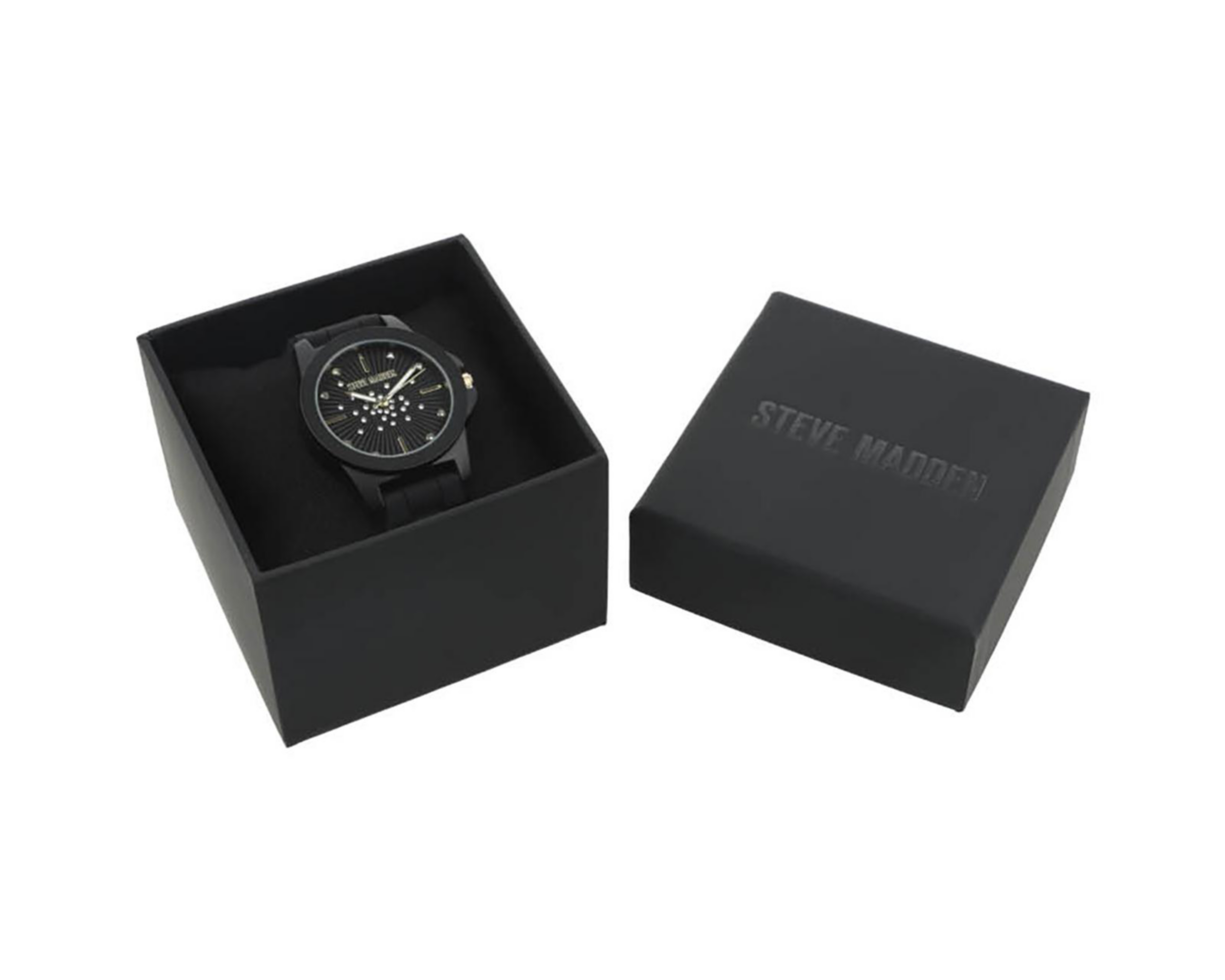 Foto 5 pulgar | Reloj Steve Madden para Hombre SM8120BKBK Negro