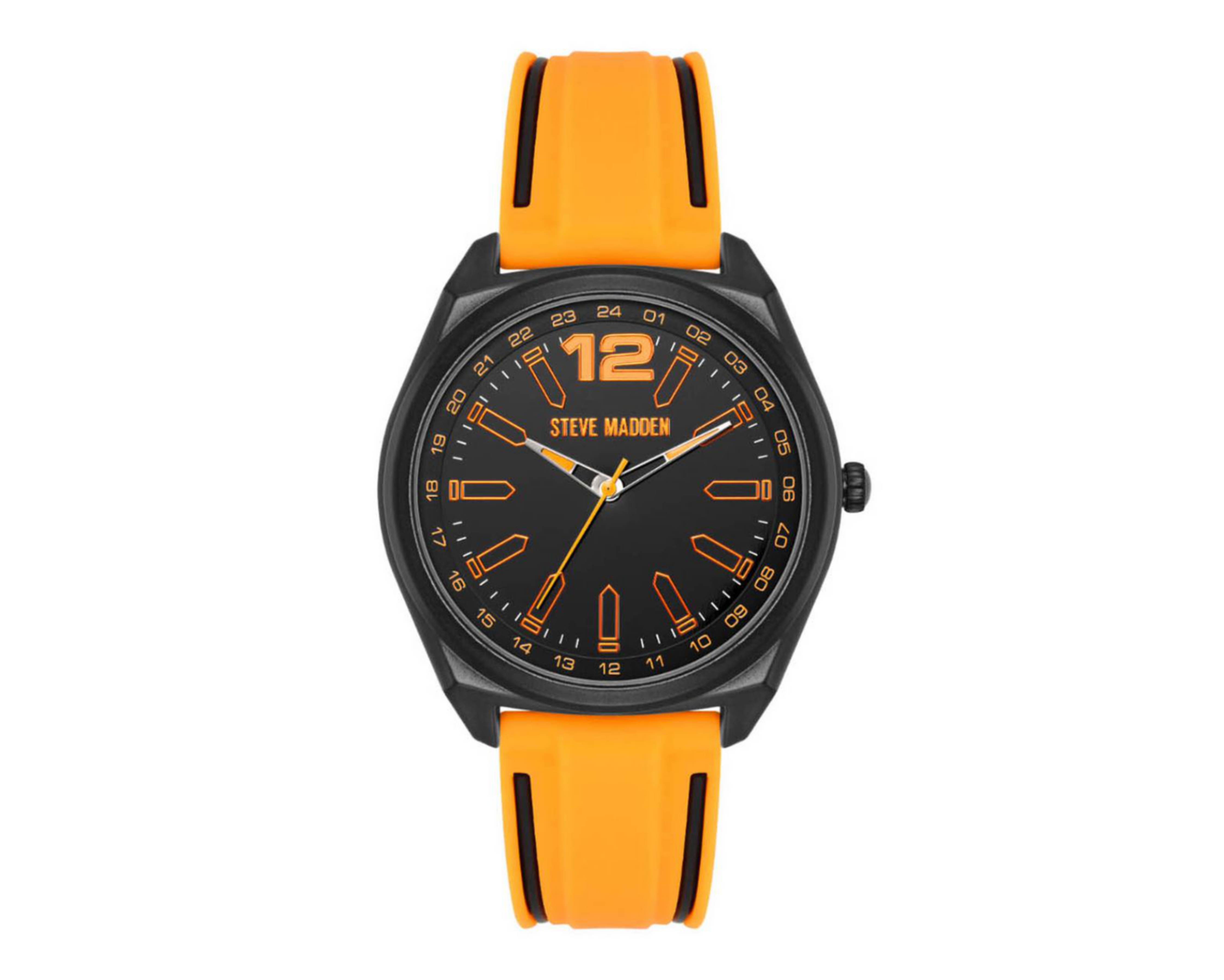 Foto 2 pulgar | Reloj para Hombre Steve Madden SM9119ORBK Naranja