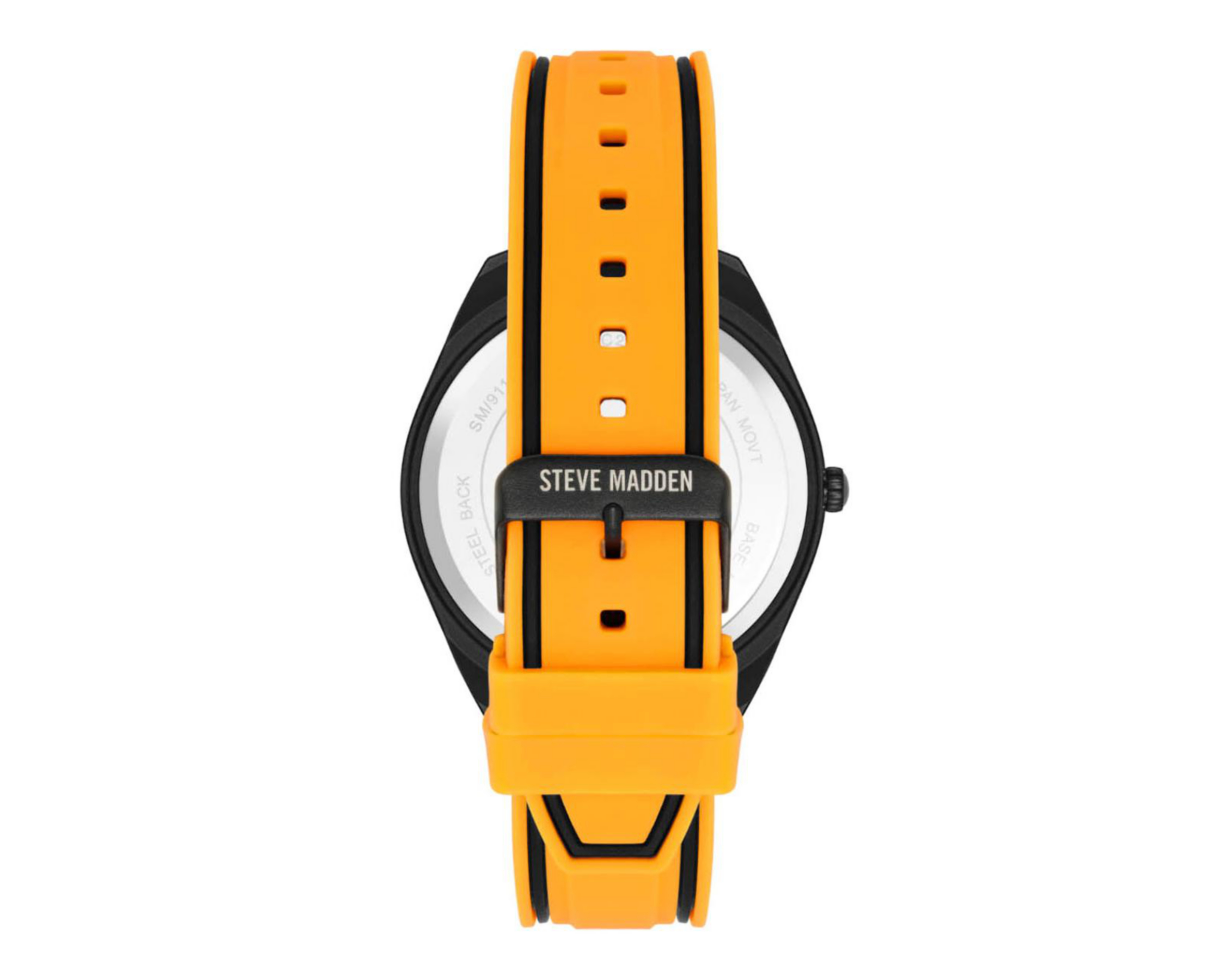 Foto 4 pulgar | Reloj para Hombre Steve Madden SM9119ORBK Naranja