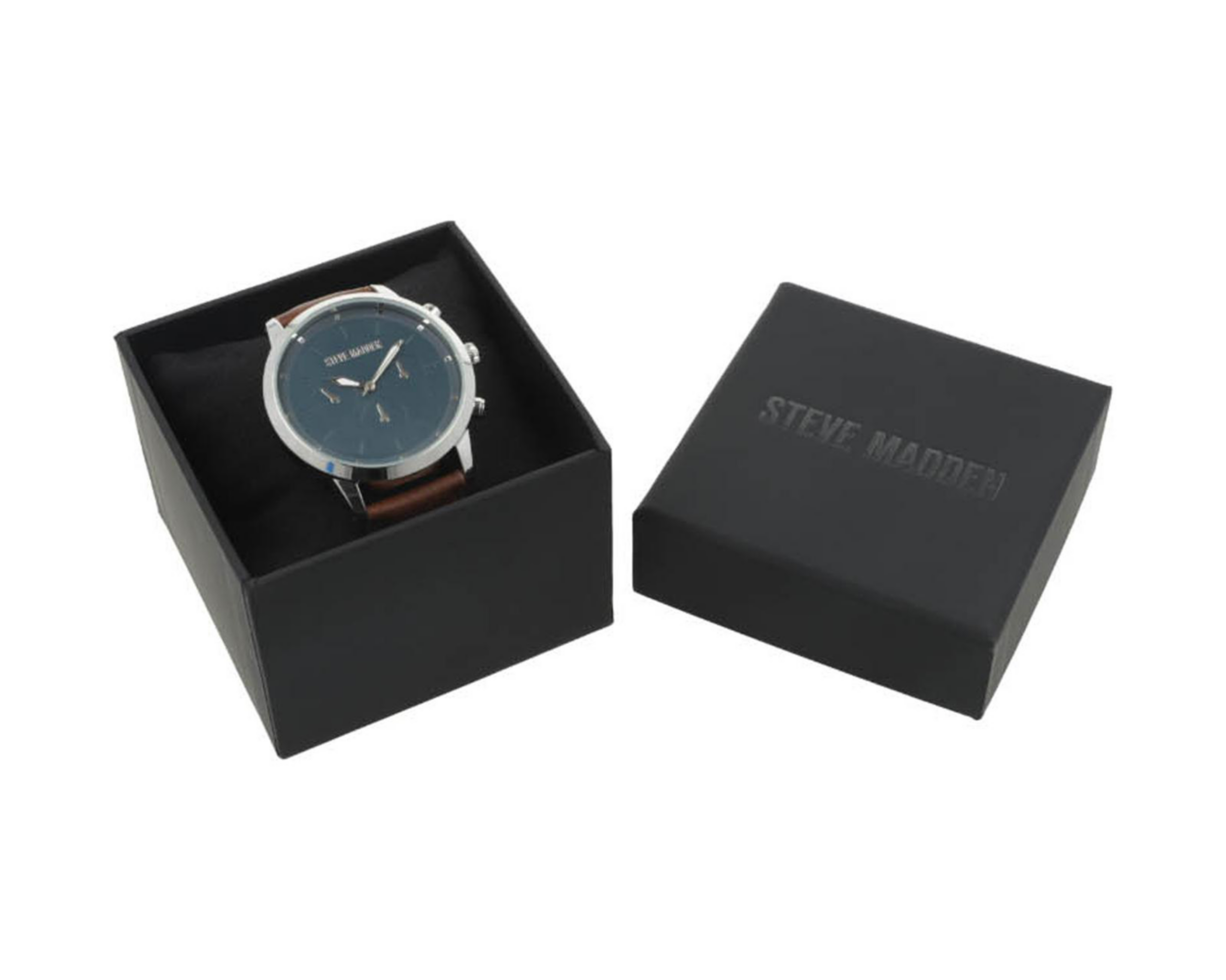 Foto 5 pulgar | Reloj para Hombre Steve Madden SM9116NVSV Café