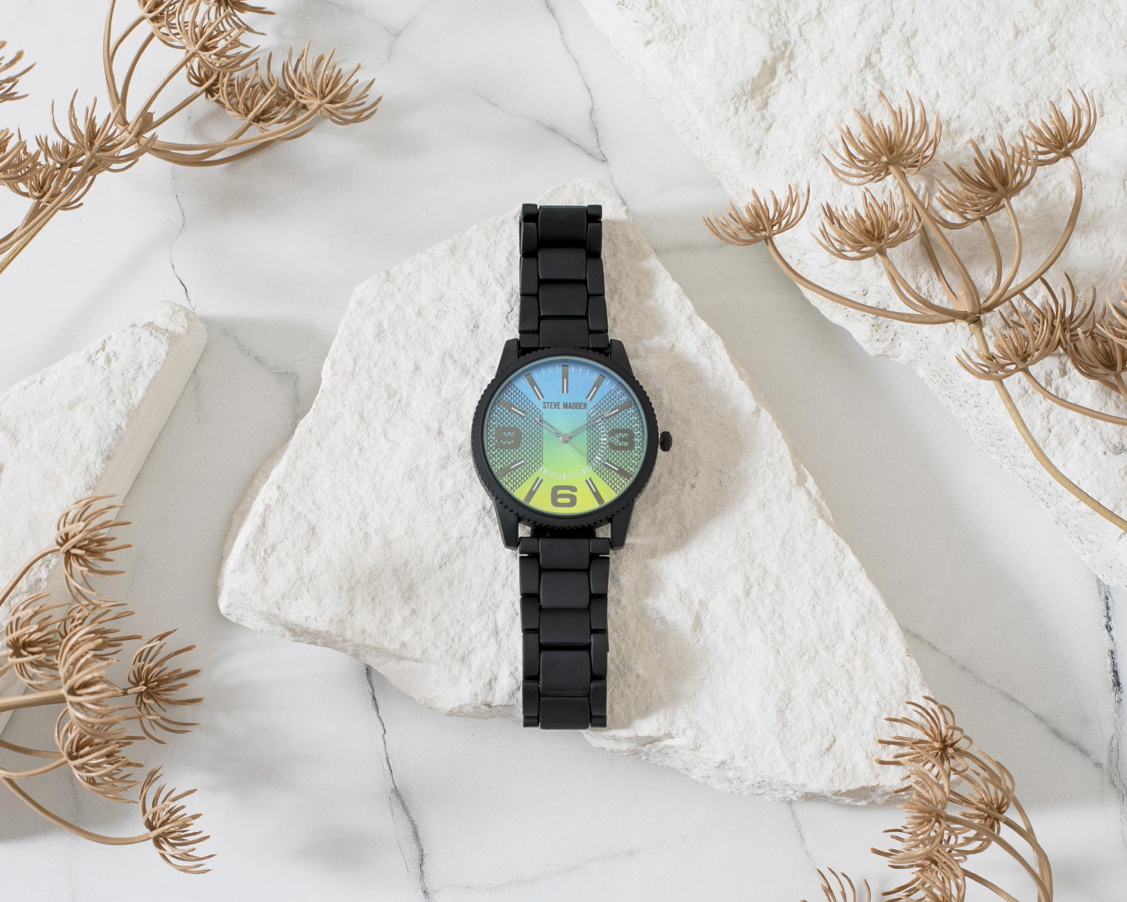Foto 6 pulgar | Reloj para Hombre Steve Madden SM9104BLBK Negro