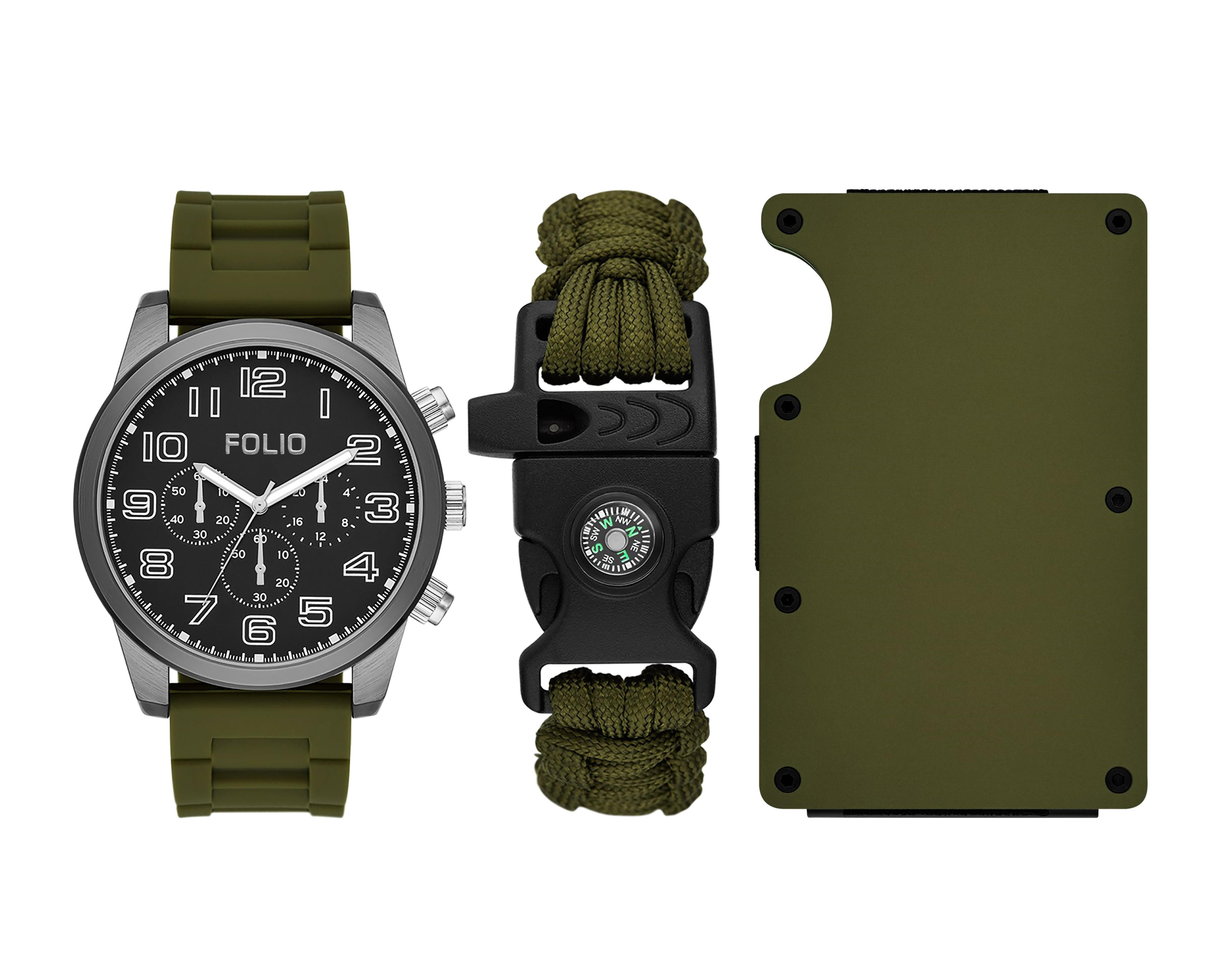 Foto 2 pulgar | Reloj para Hombre Folio FMDFL6048 con 2 Accesorios