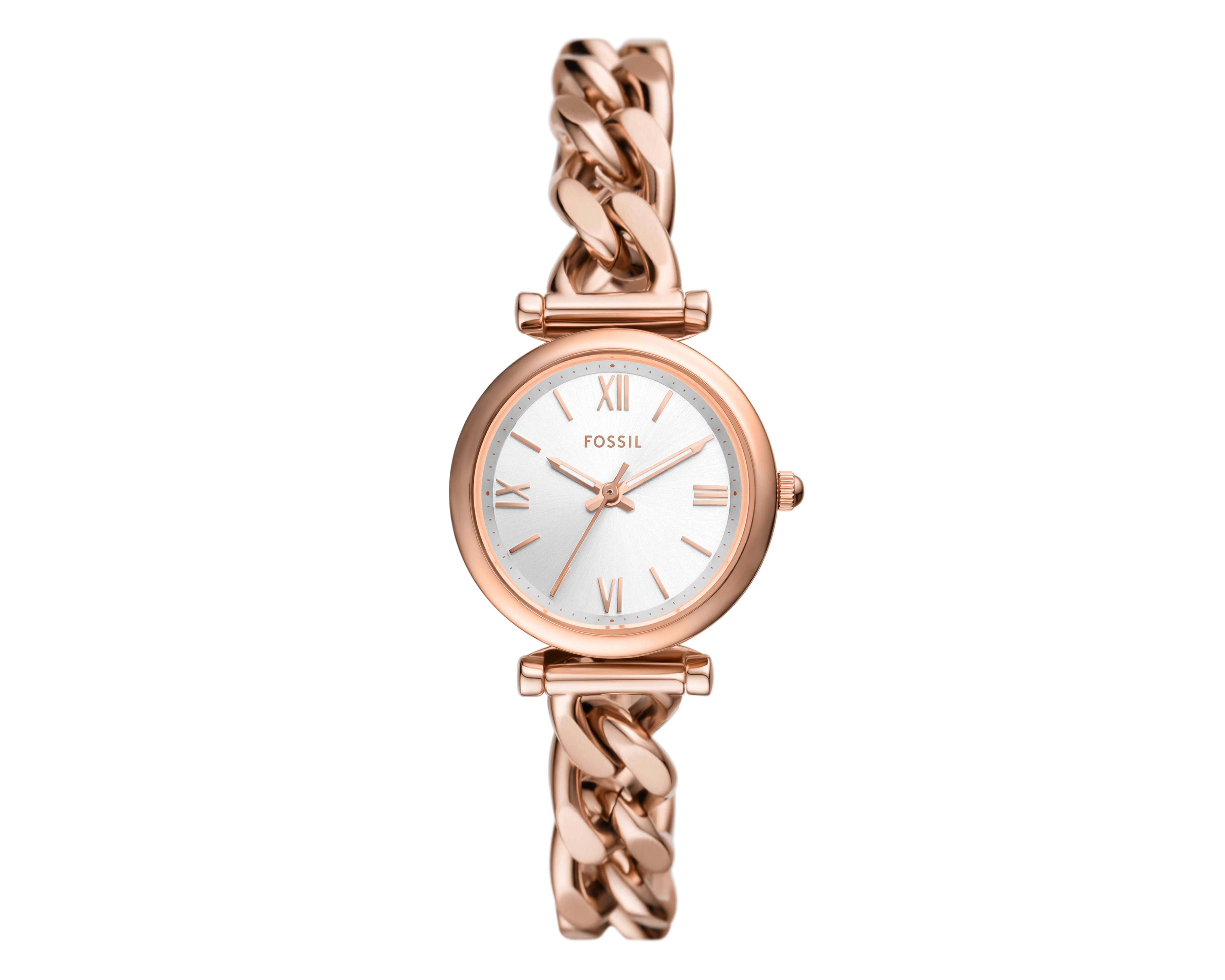 Foto 2 pulgar | Reloj para Mujer Fossil Oro Rosa ES5330