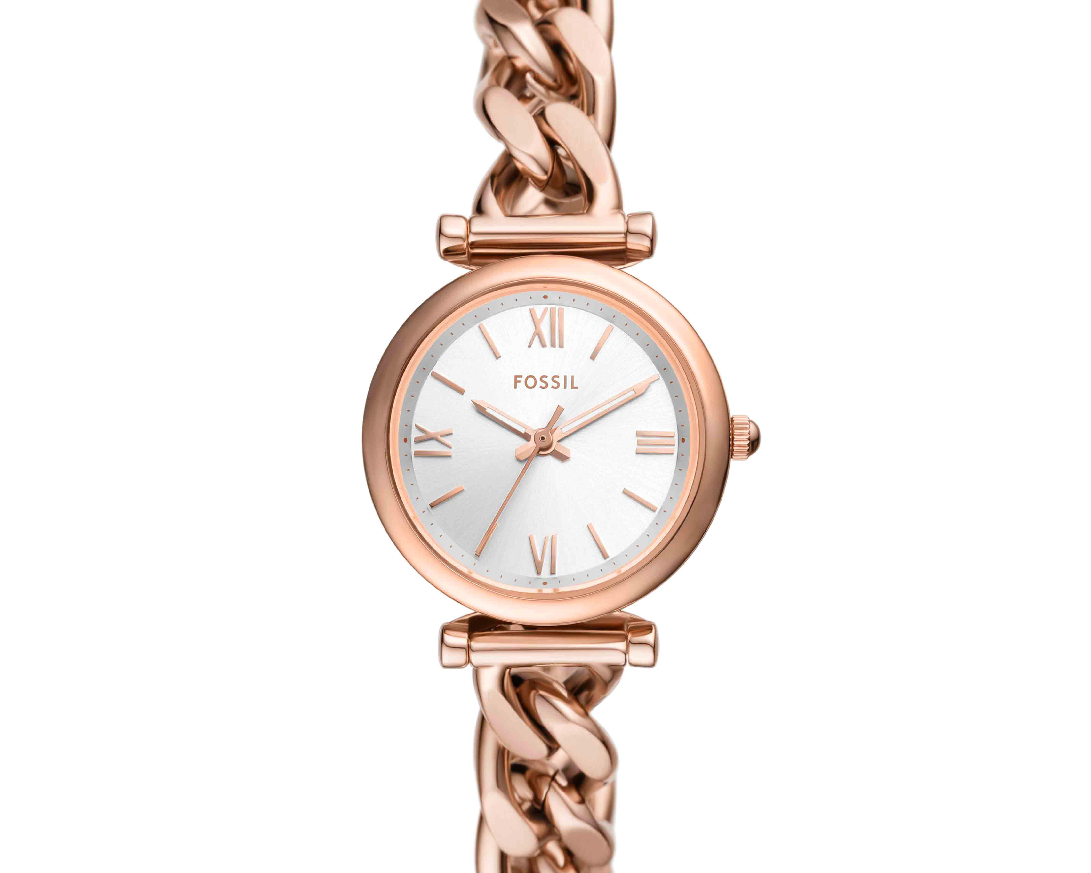 Foto 5 pulgar | Reloj para Mujer Fossil Oro Rosa ES5330