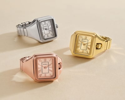 Foto 4 | Anillo de Reloj para Mujer Fossil ES5345 Oro Rosa
