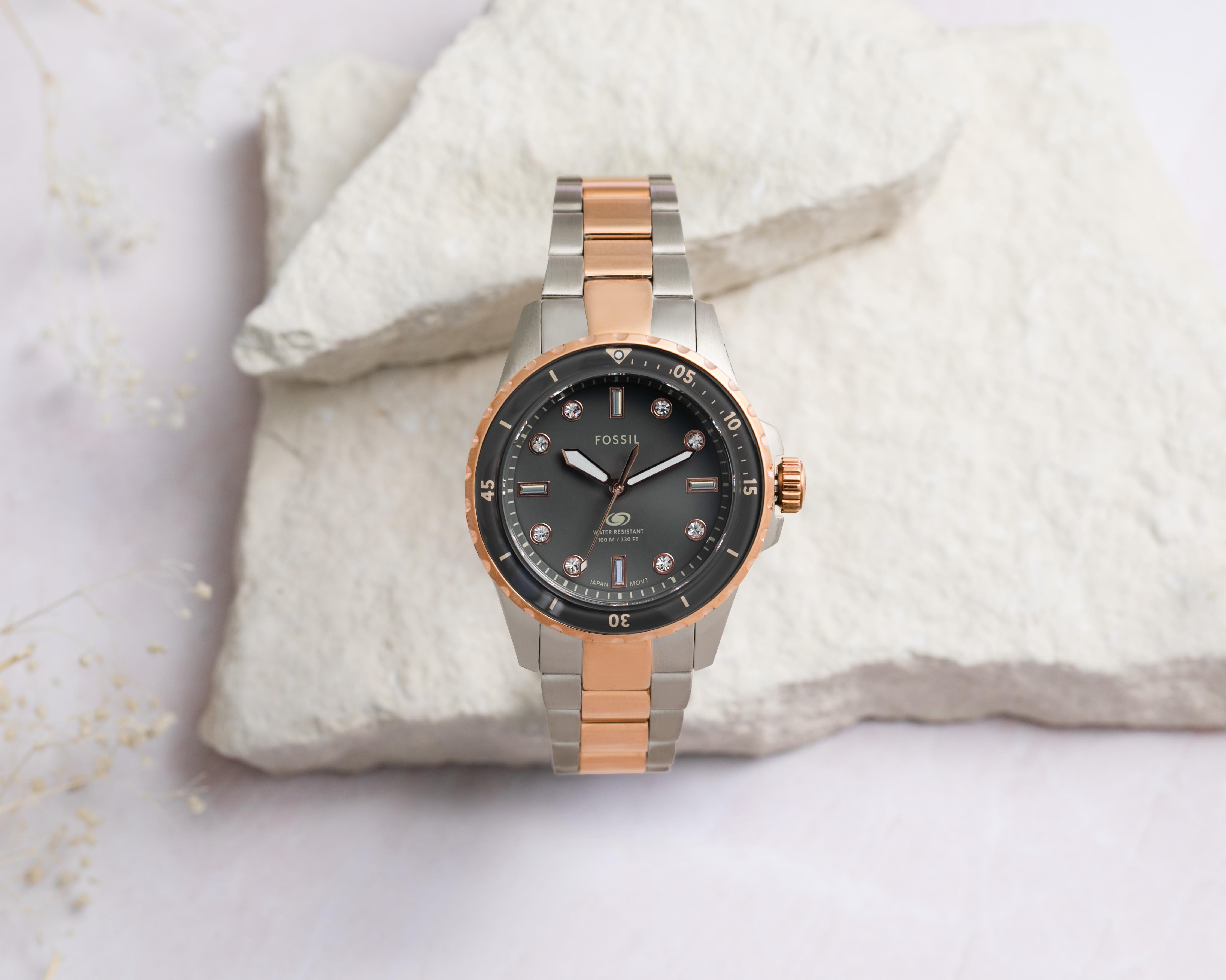 Foto 8 pulgar | Reloj para Mujer Fossil Oro Rosa ES5348