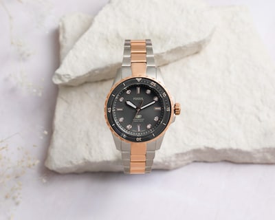 Foto 7 | Reloj para Mujer Fossil Oro Rosa ES5348