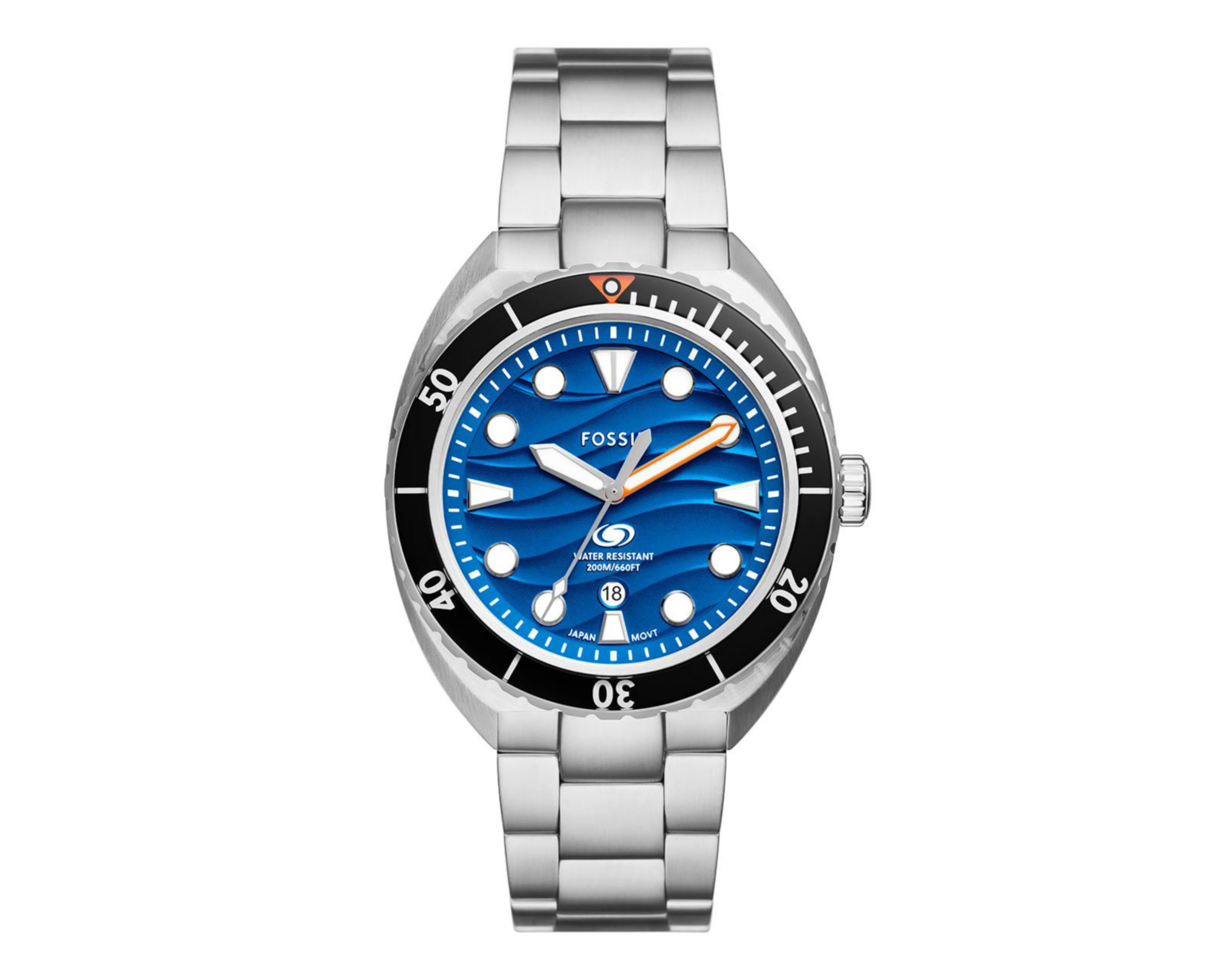 Reloj para Hombre Fossil Plateado FS6064