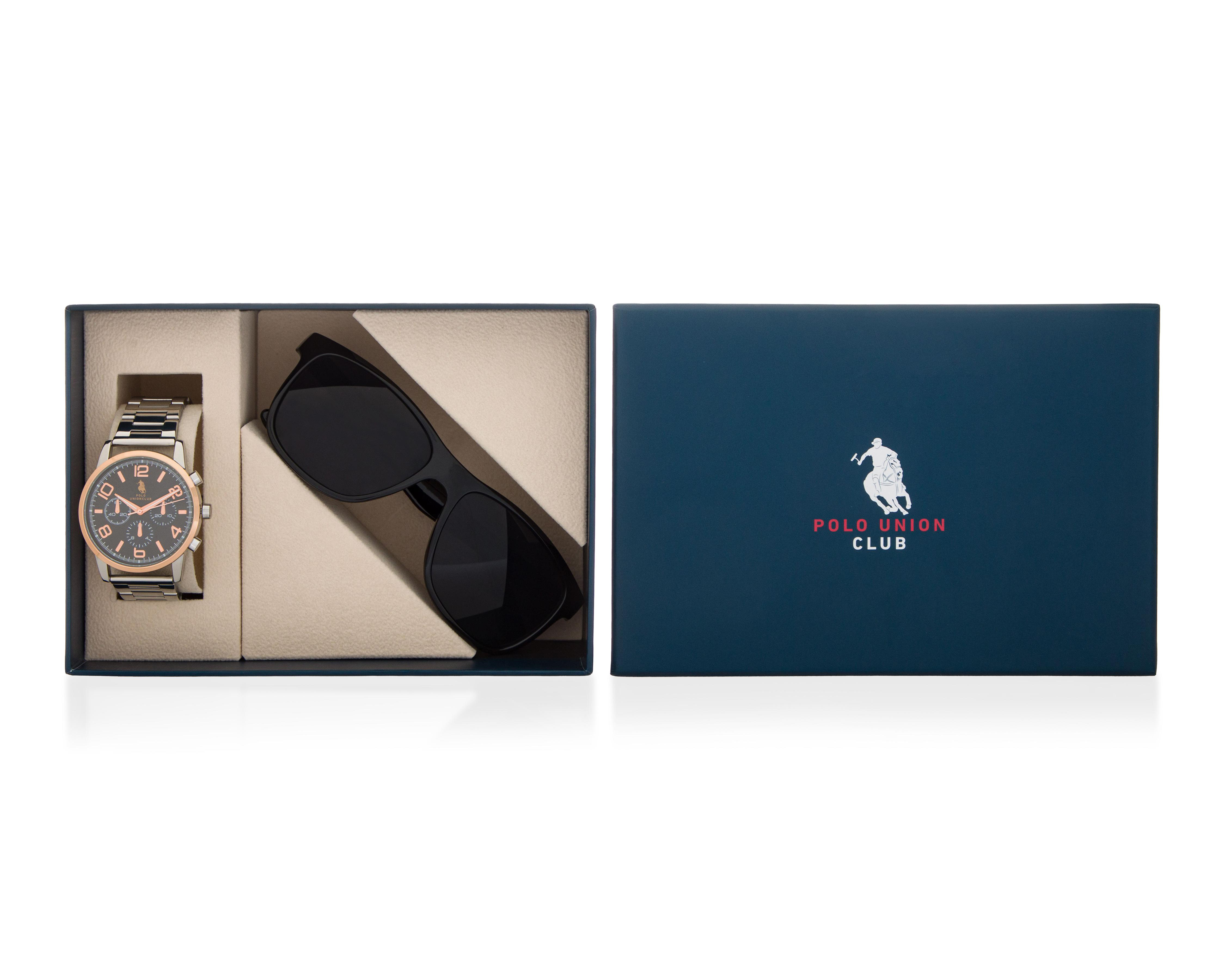 Foto 6 | Reloj Polo Union Club para Hombre con Lentes de Sol