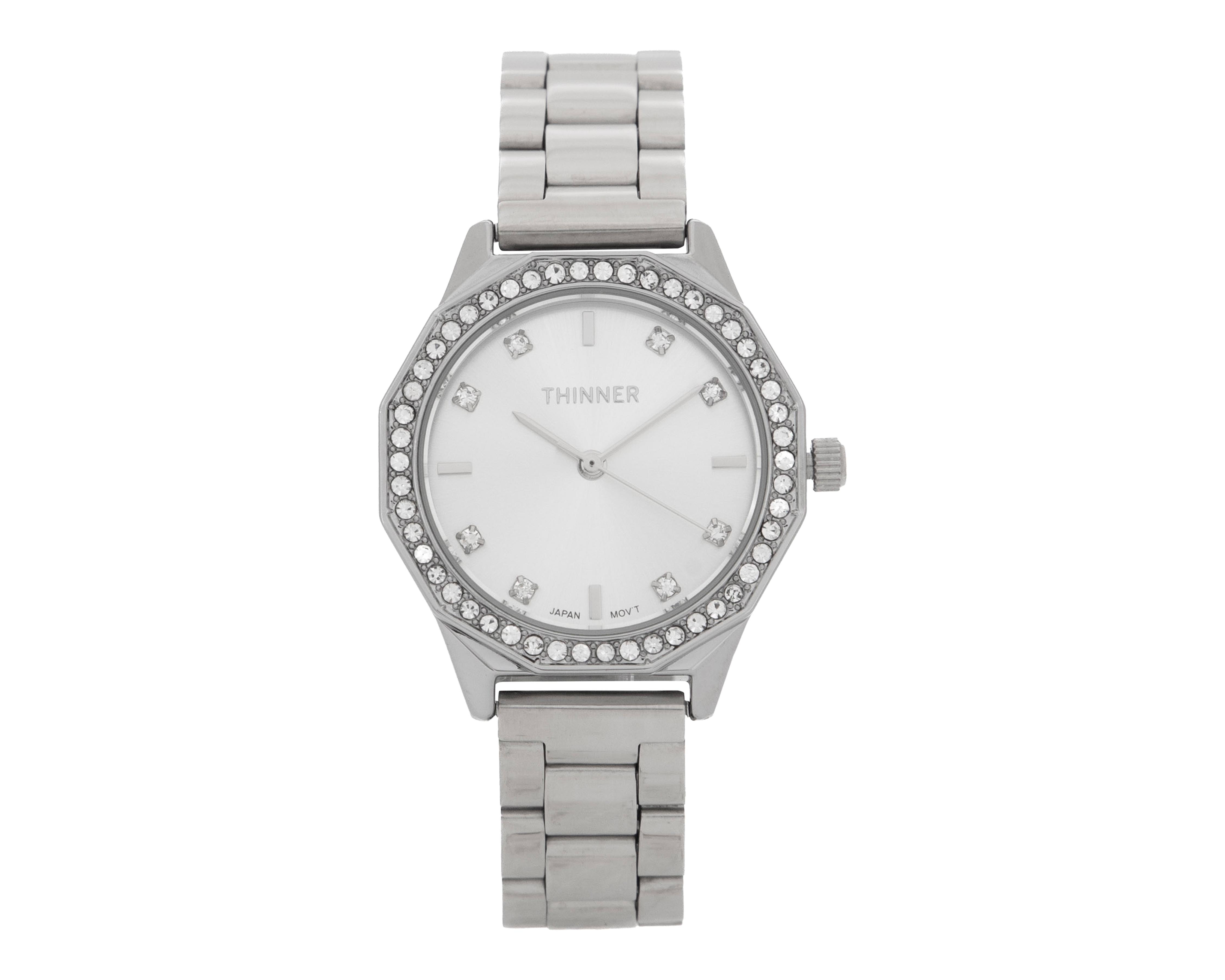 Foto 2 pulgar | Reloj para Mujer Thinner Plateado TNR-N0181-24