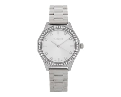 Foto 1 | Reloj para Mujer Thinner Plateado TNR-N0181-24