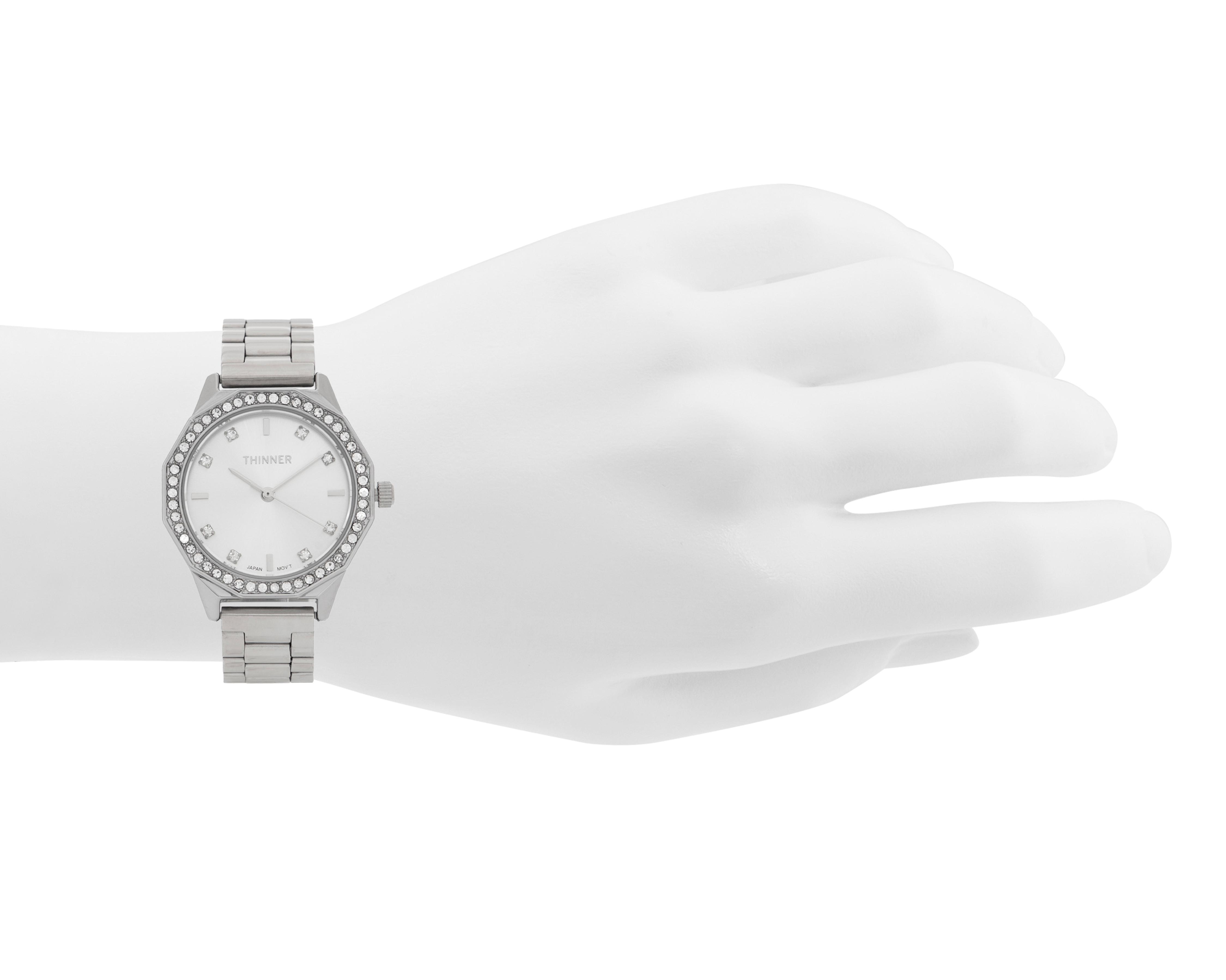 Foto 5 pulgar | Reloj para Mujer Thinner Plateado TNR-N0181-24