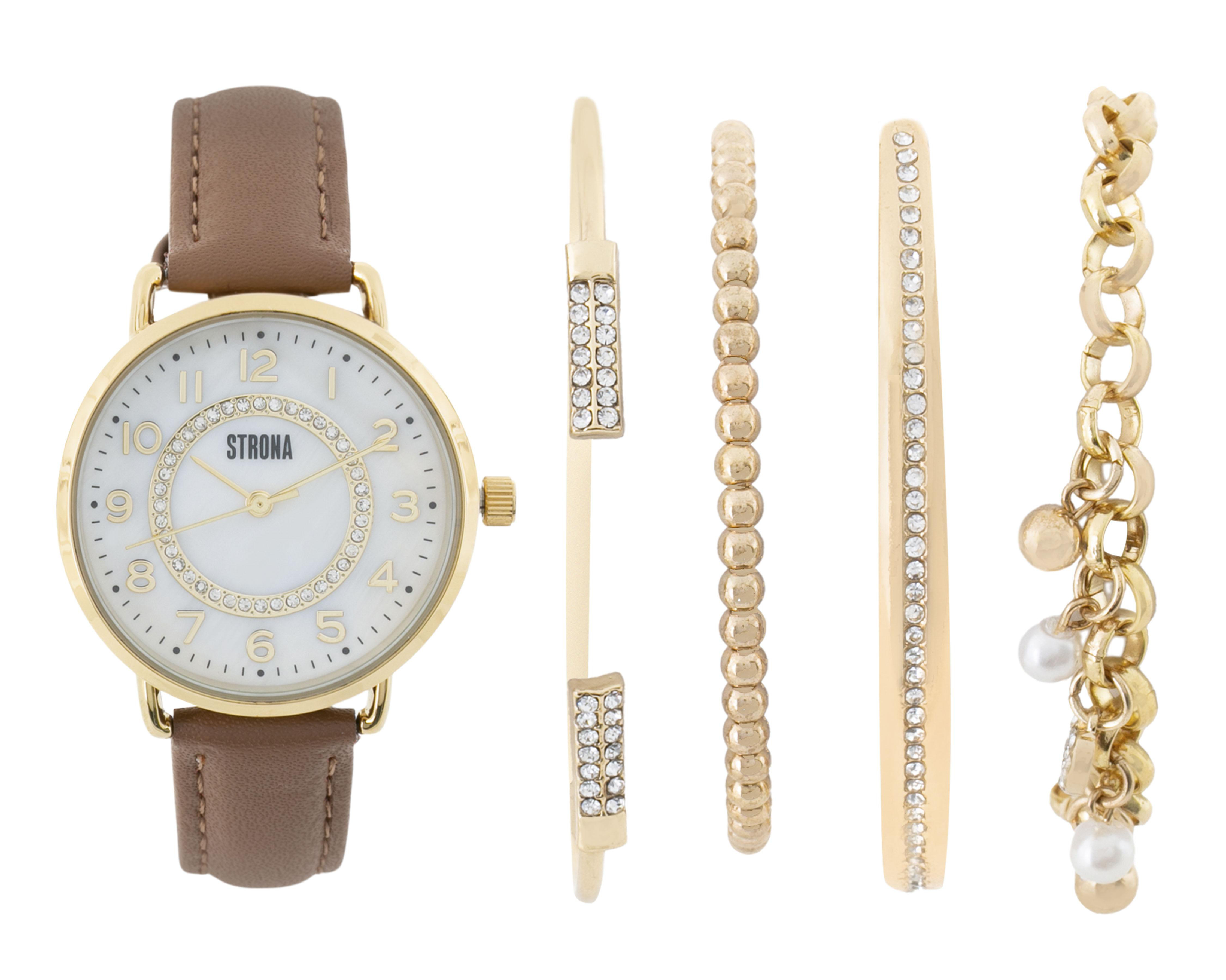 Foto 1 | Reloj para Mujer Strona STN-21102 con 4 Accesorios