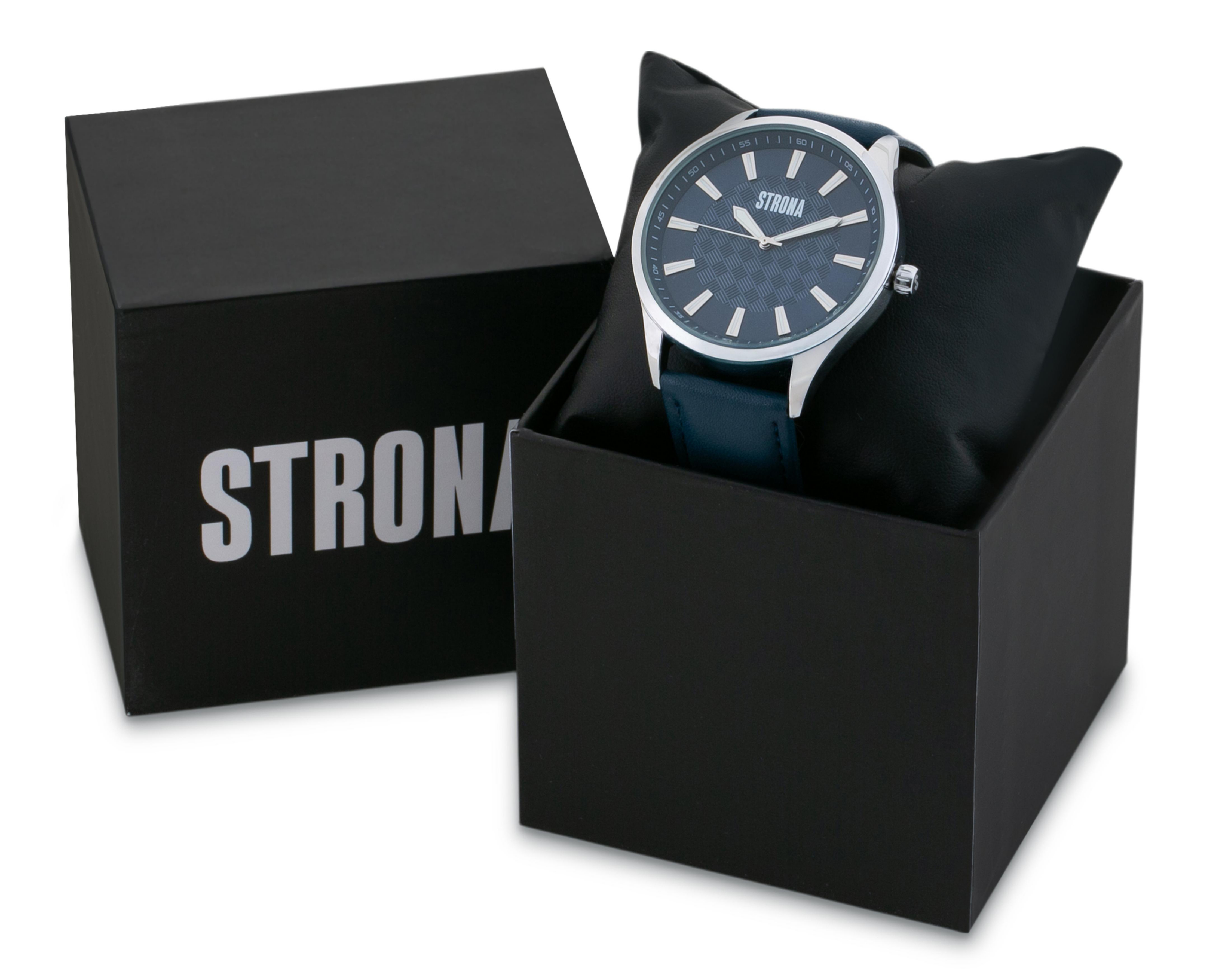 Foto 5 pulgar | Reloj para Hombre Strona Azul STN-23073-BLUE-24