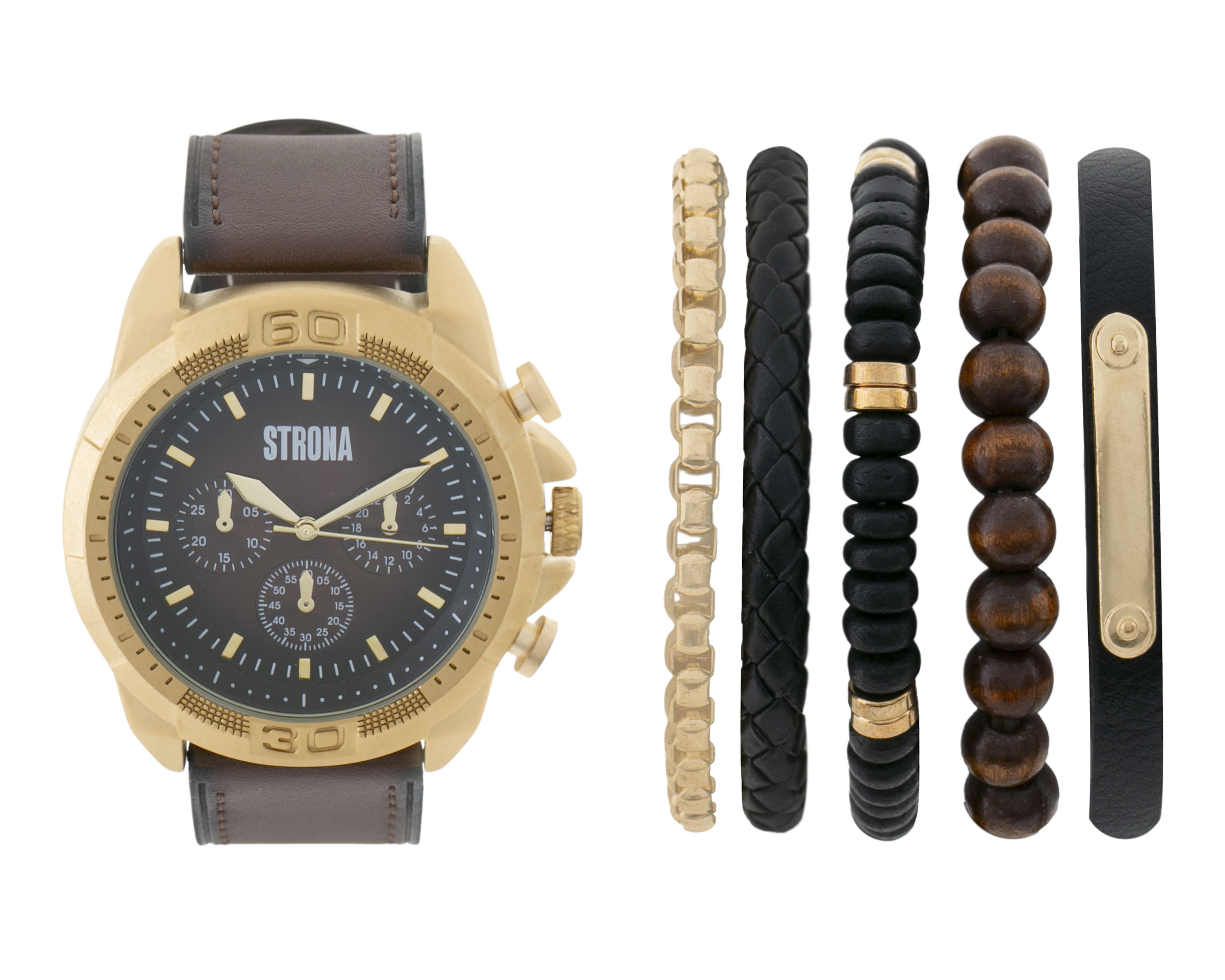 Foto 1 | Reloj para Hombre Strona STN-23103-24 con 5 accesorios