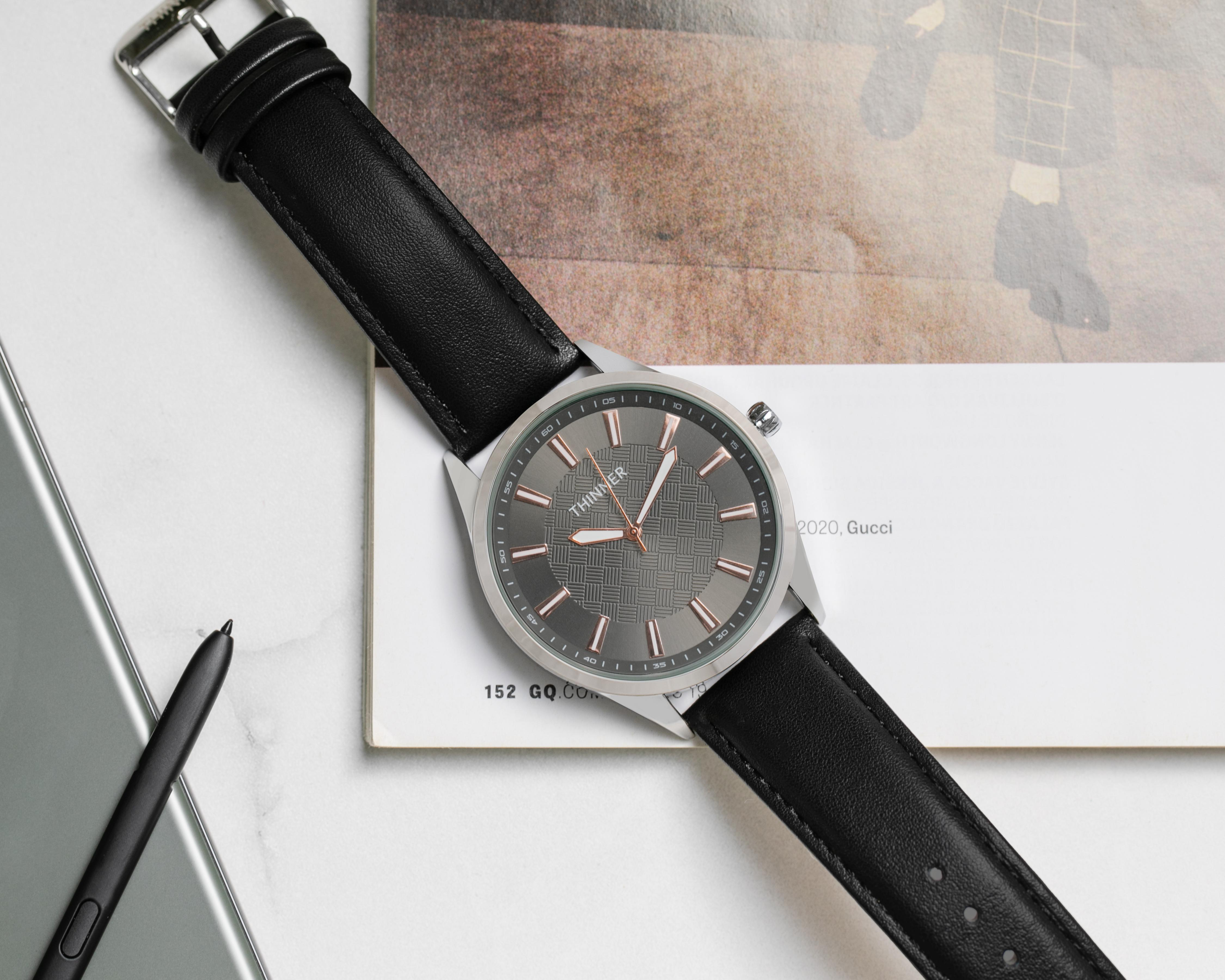 Foto 7 pulgar | Reloj para Hombre Thinner Negro TNR-23073