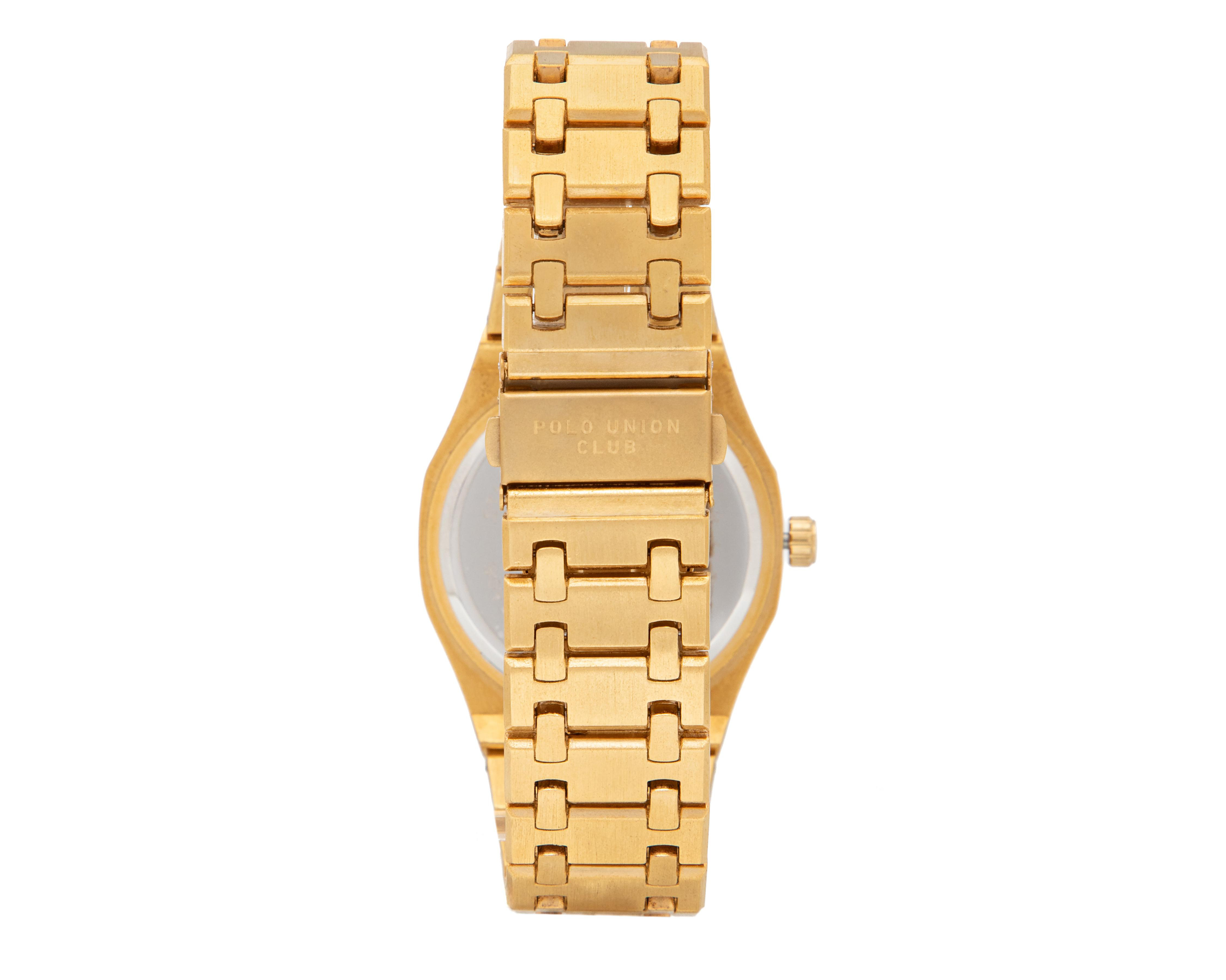 Foto 4 pulgar | Reloj para Hombre Polo Union Club Dorado