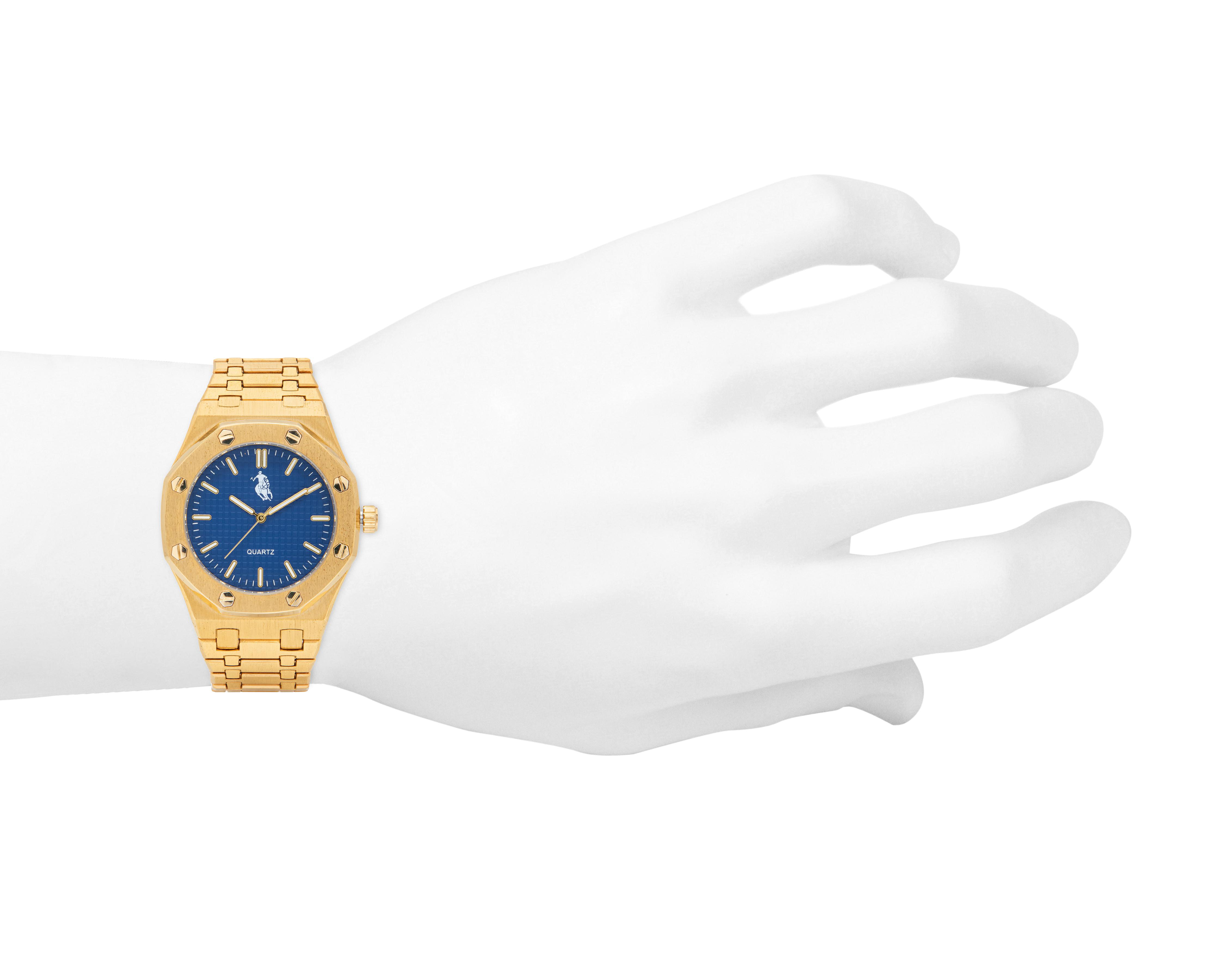 Foto 5 pulgar | Reloj para Hombre Polo Union Club Dorado