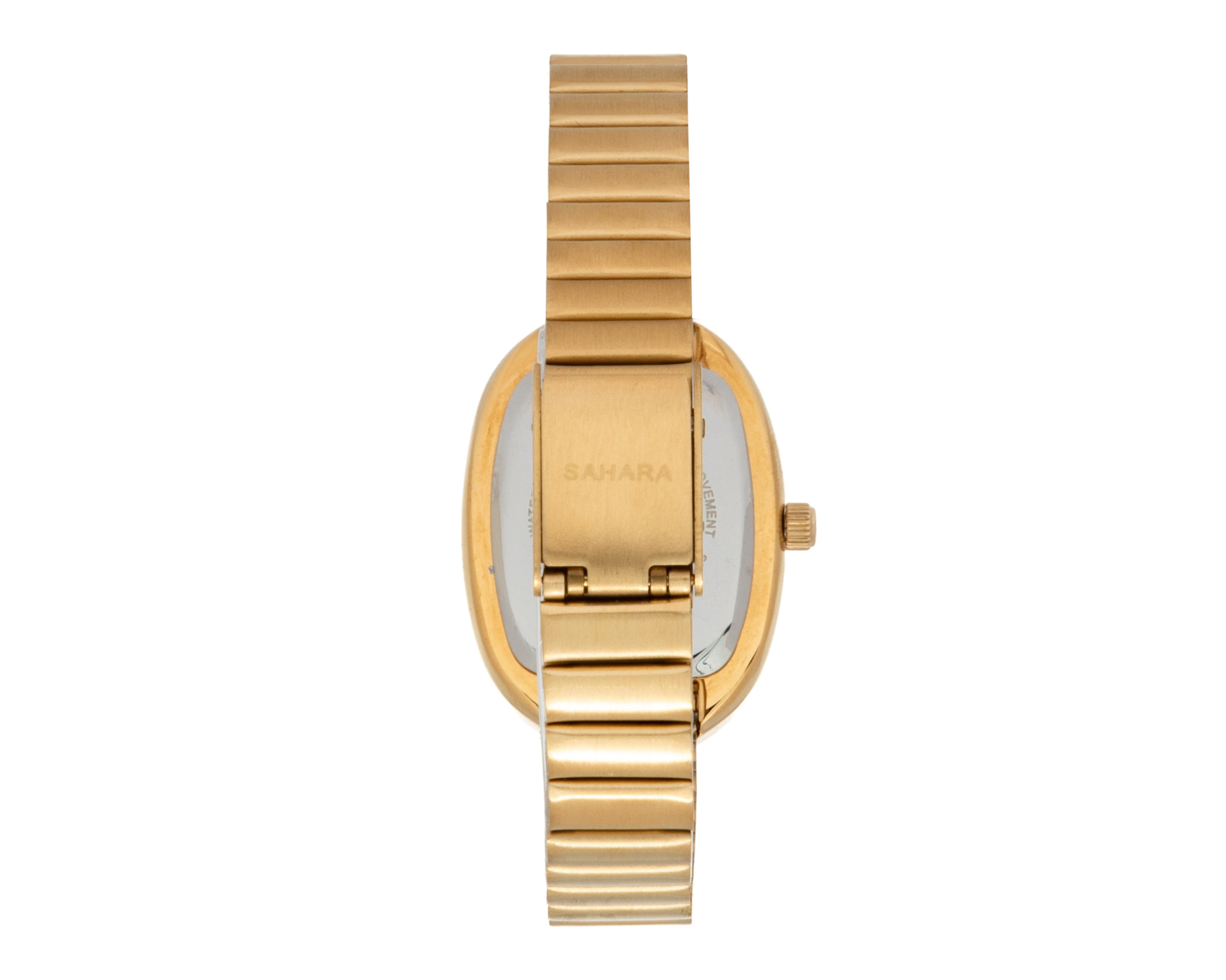 Foto 4 pulgar | Reloj para Mujer Sahara Dorado SHR-D-04078-24