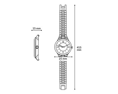 Foto 7 | Reloj para Mujer Bebe Plateado BB-AMV24