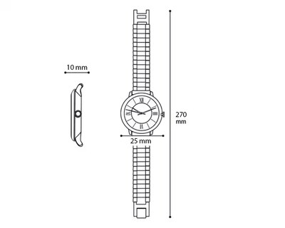 Foto 5 | Reloj para Mujer Sahara Dorado SHR-D-BW24-24