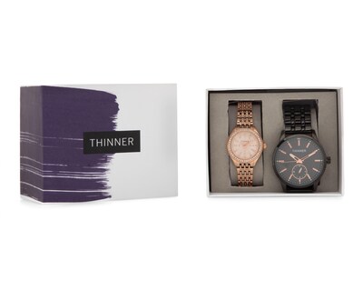 Foto 5 | Reloj para Hombre Thinner TNR-TN100-24 2 Piezas
