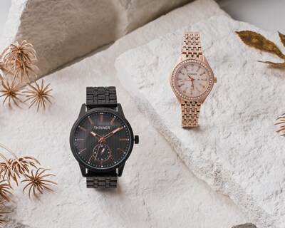 Foto 6 | Reloj para Hombre Thinner TNR-TN100-24 2 Piezas