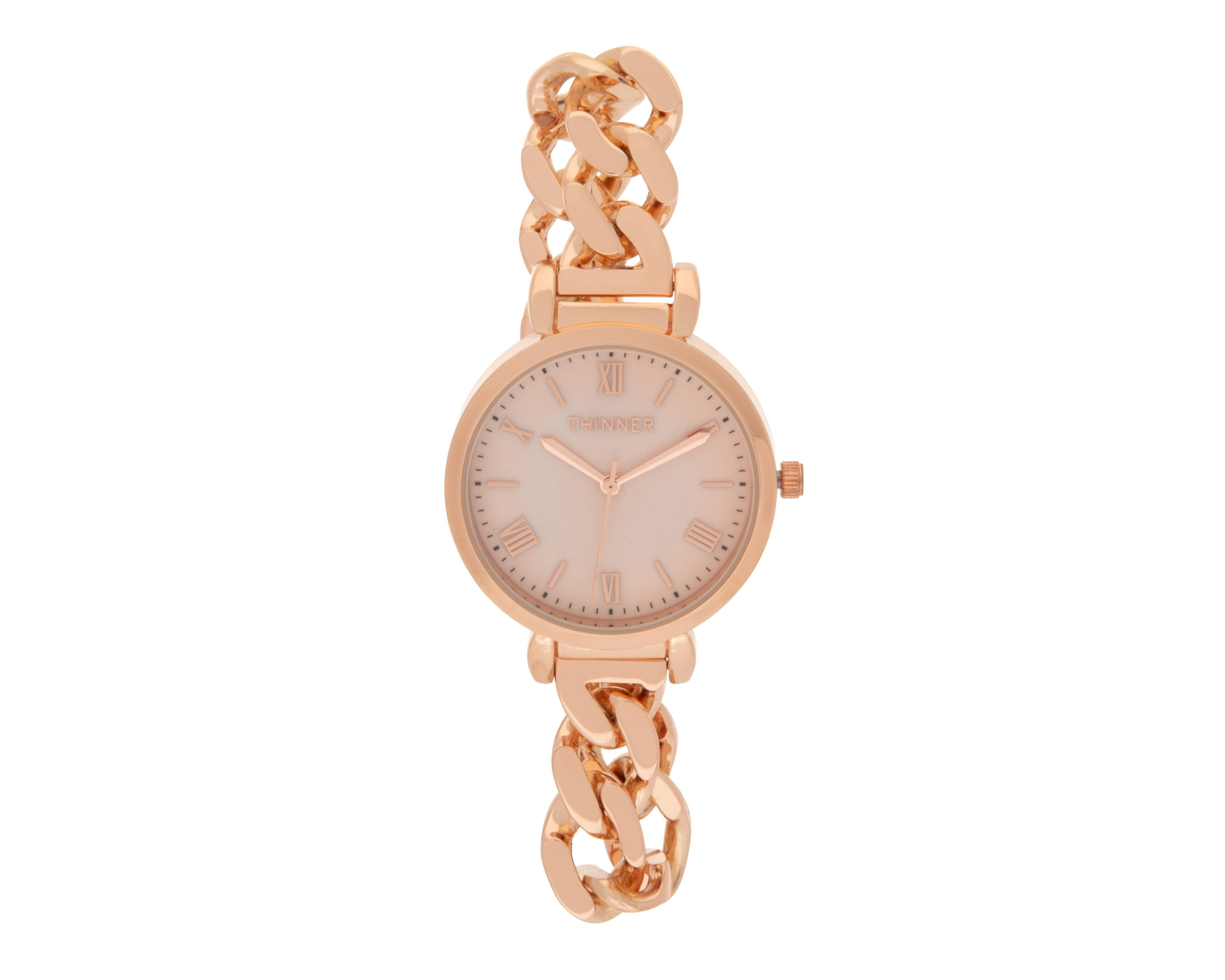 Foto 1 | Reloj para Mujer Thinner Oro Rosa TNR-D-TAH-24