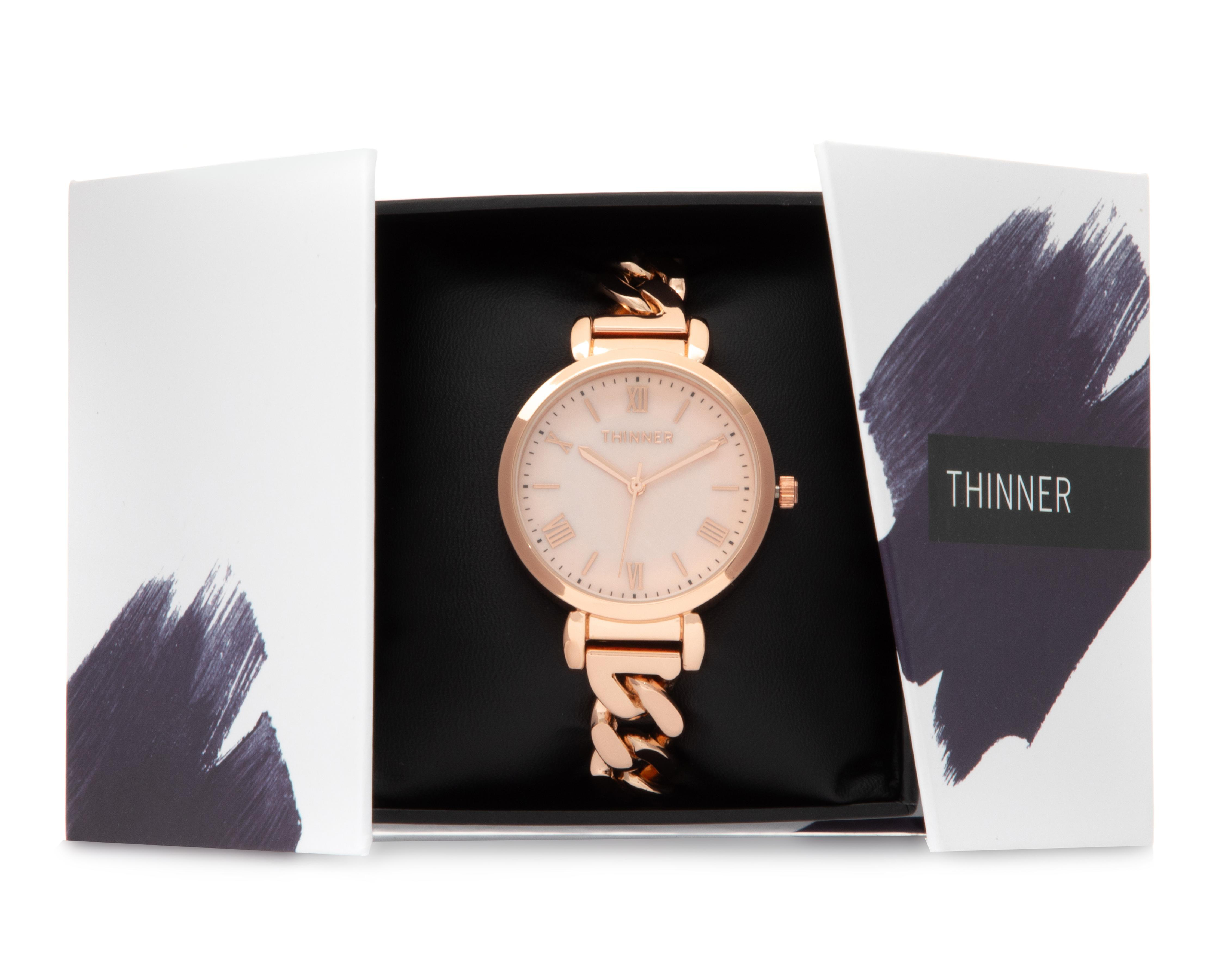 Foto 6 pulgar | Reloj para Mujer Thinner Oro Rosa TNR-D-TAH-24