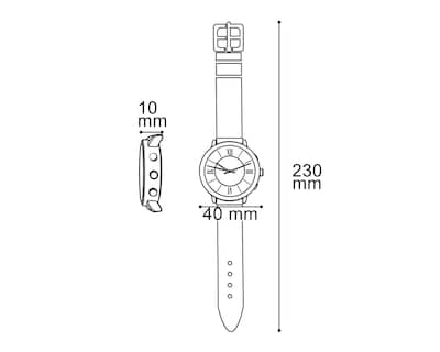Foto 7 | Reloj para Mujer Thinner Café TNR-D-131-24