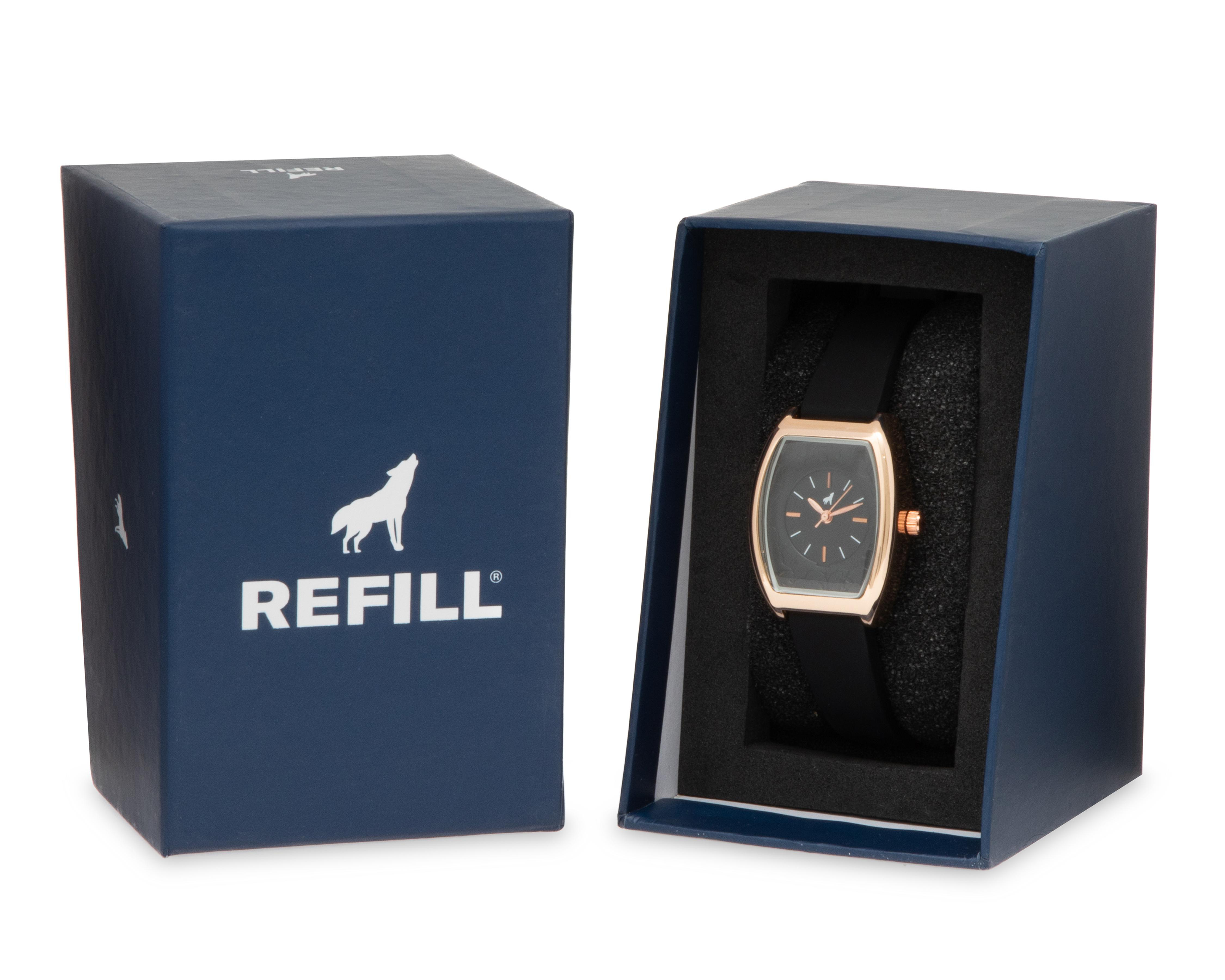 Foto 6 pulgar | Reloj para Mujer Refill Negro RFL-MTN01-24