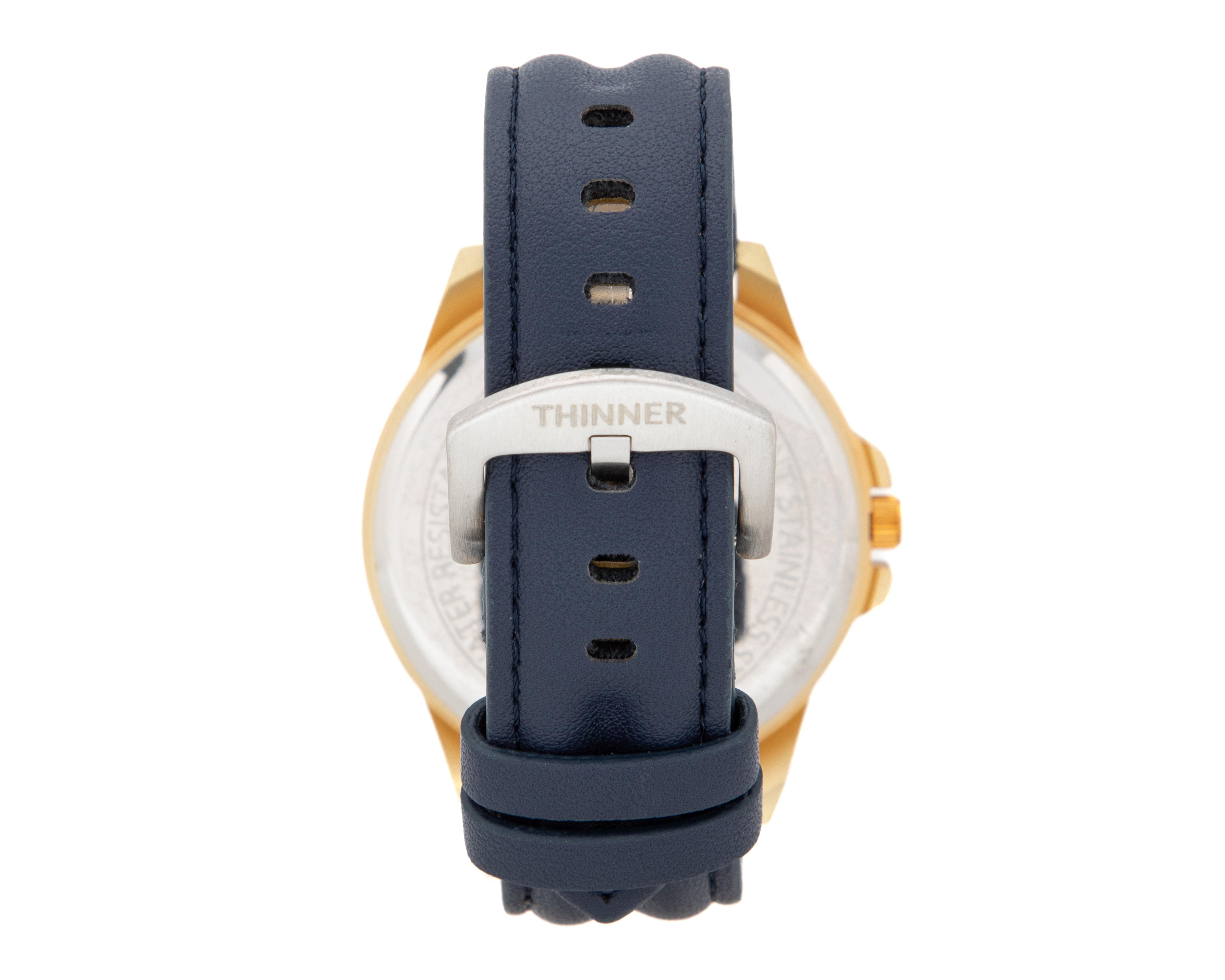 Foto 4 pulgar | Reloj para Hombre Thinner Azul TNR-LW41-24