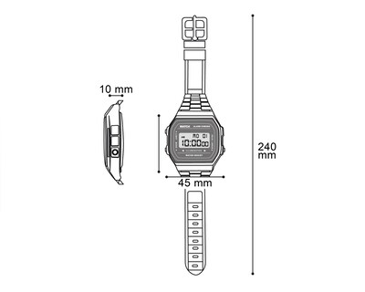 Foto 9 | Reloj para Mujer Refill RFL-D-A1848-24 con 3 Accesorios