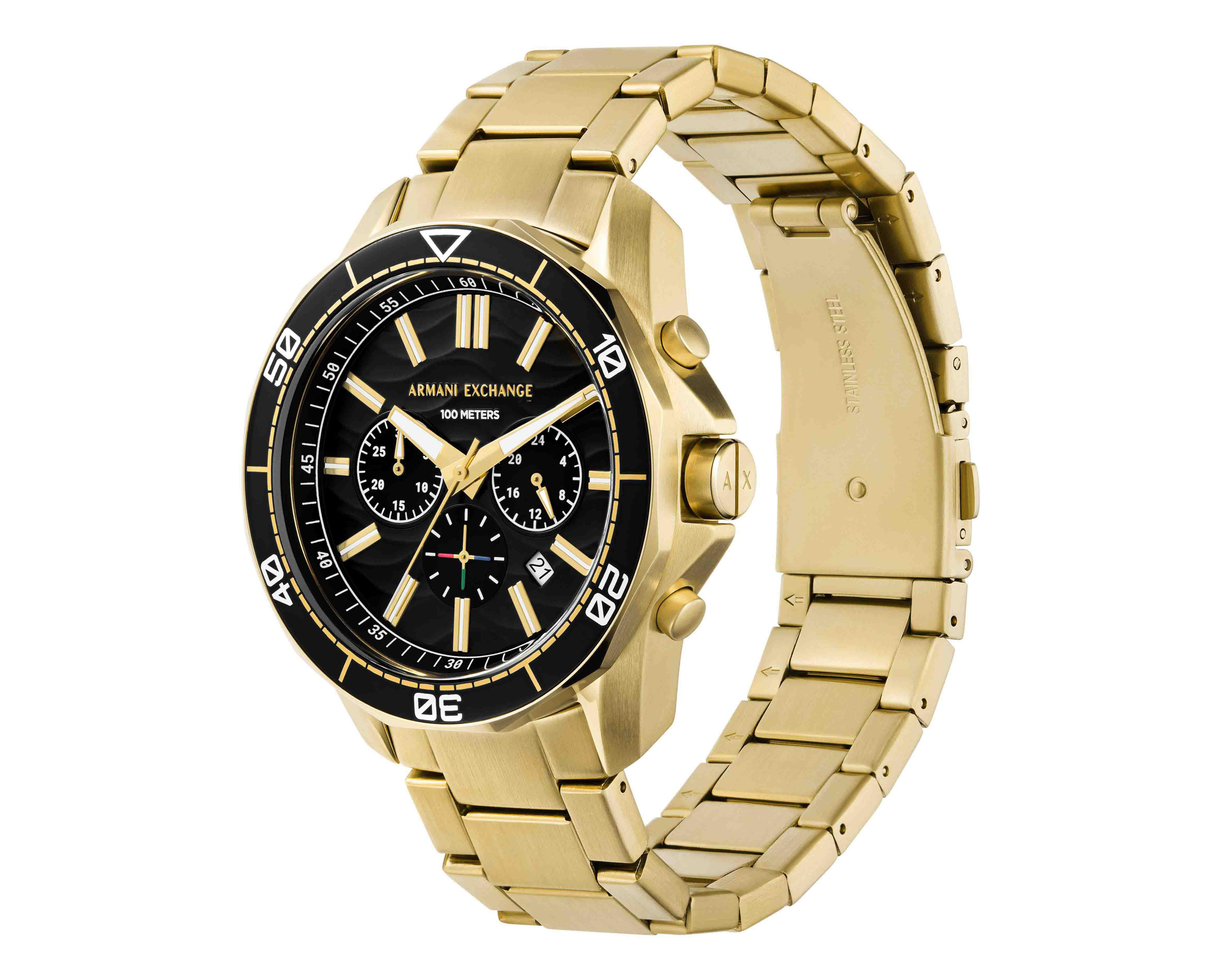 Foto 4 | Reloj para Hombre Armani Exchange Dorado Ax1958