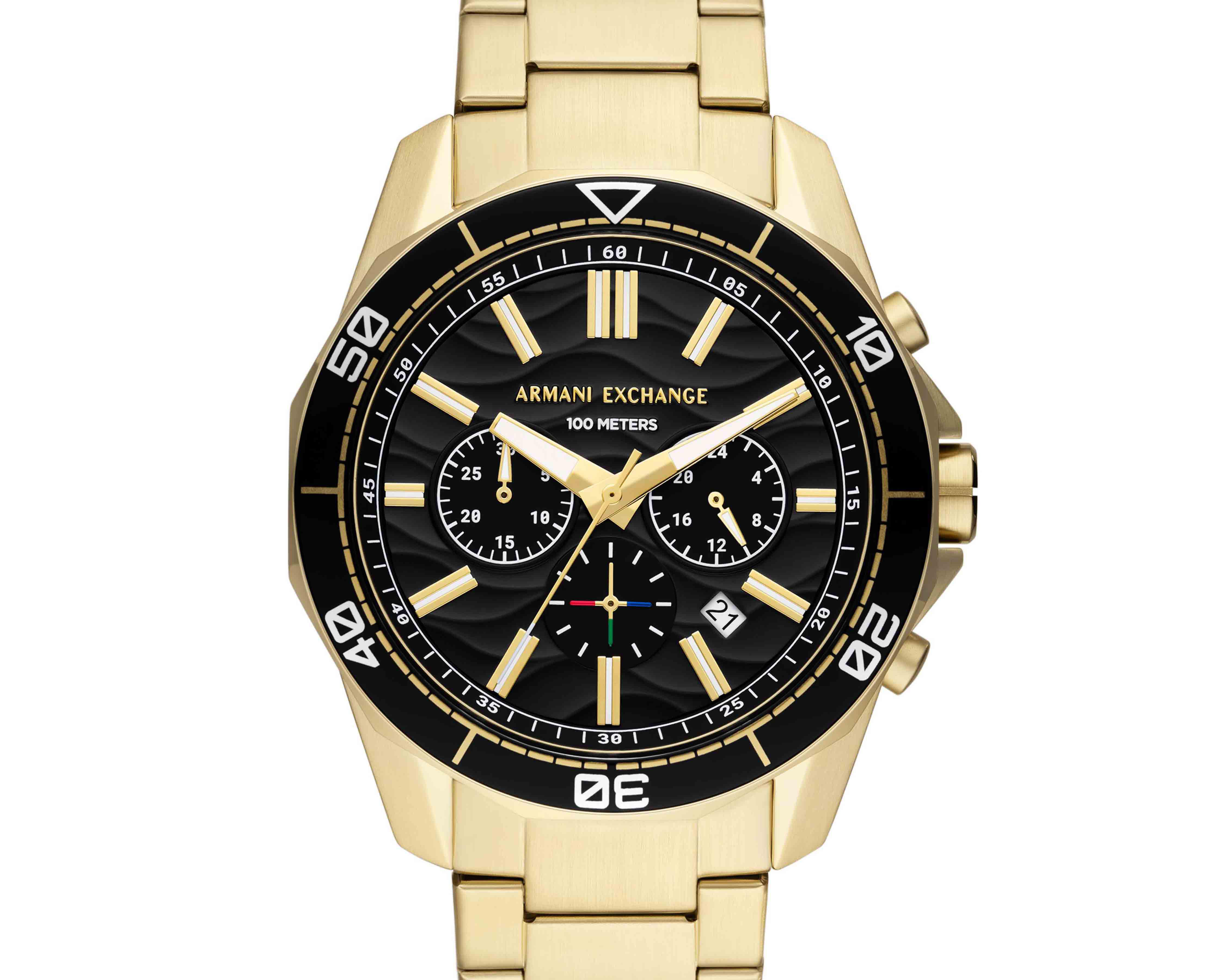 Foto 6 pulgar | Reloj para Hombre Armani Exchange Dorado Ax1958