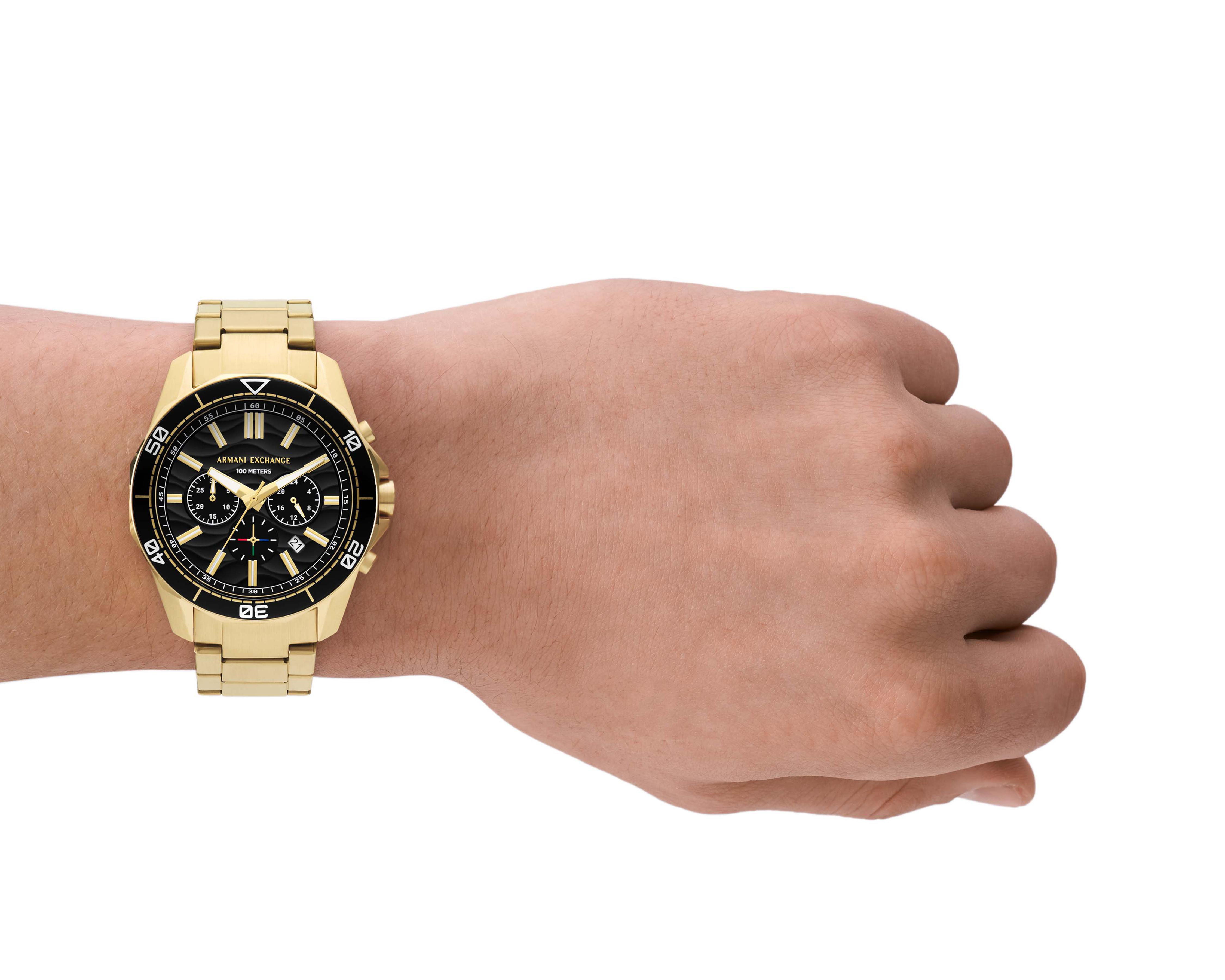 Foto 7 pulgar | Reloj para Hombre Armani Exchange Dorado Ax1958