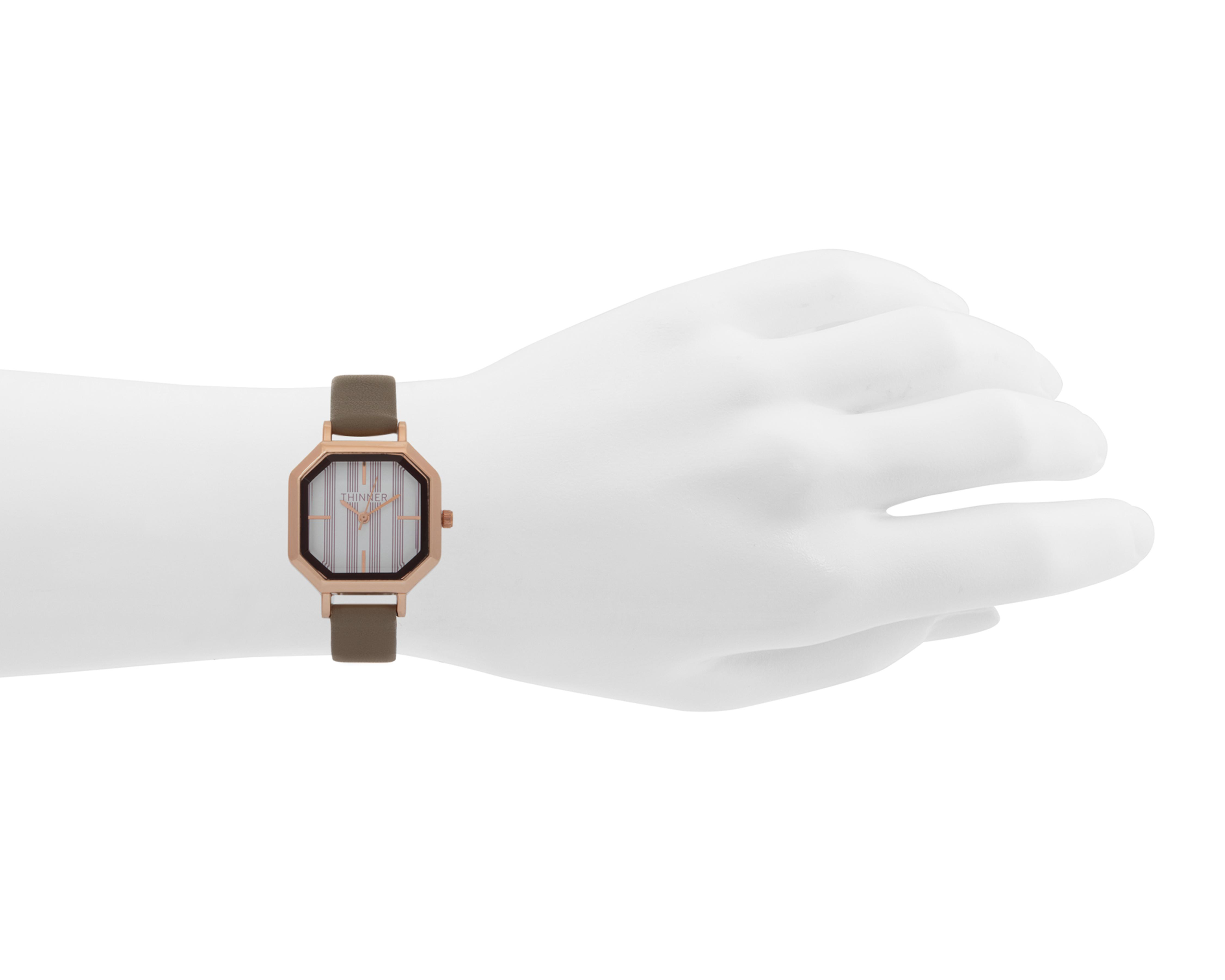 Foto 4 | Reloj para Mujer Sahara Beige TNR-LW86-24