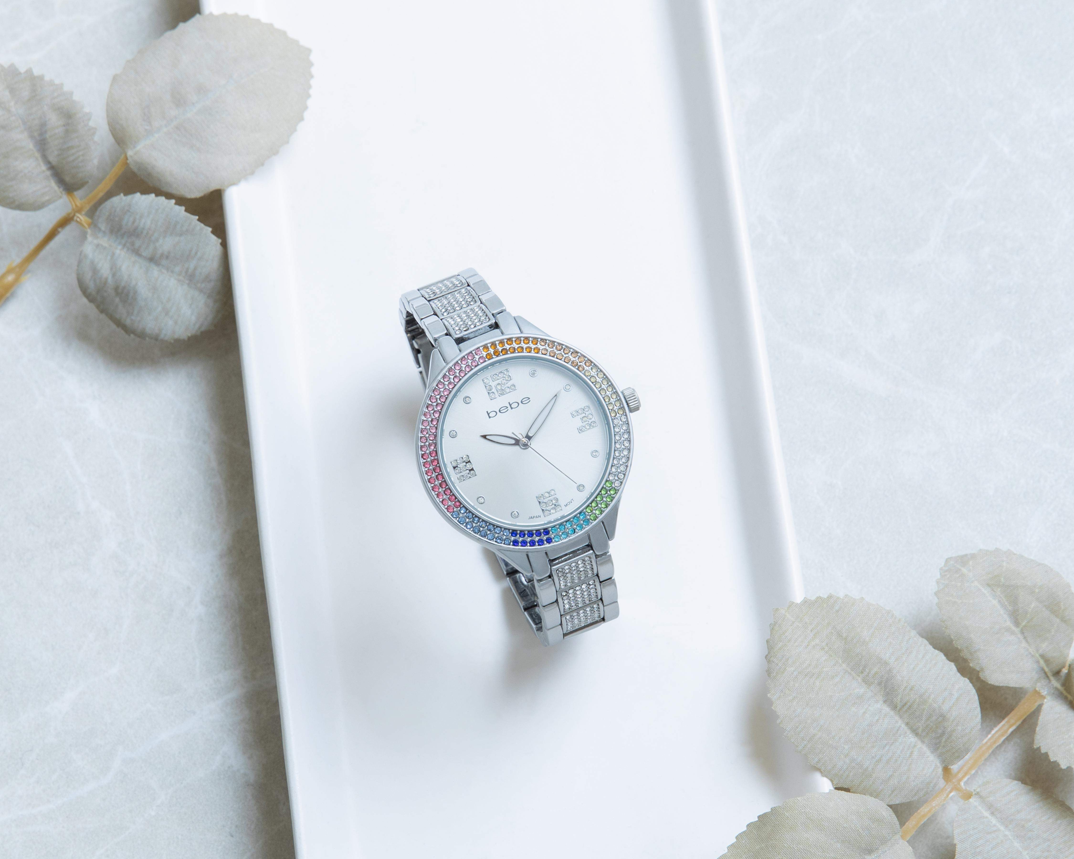 Foto 6 pulgar | Reloj para Mujer Bebe Plateado BB-15821-24