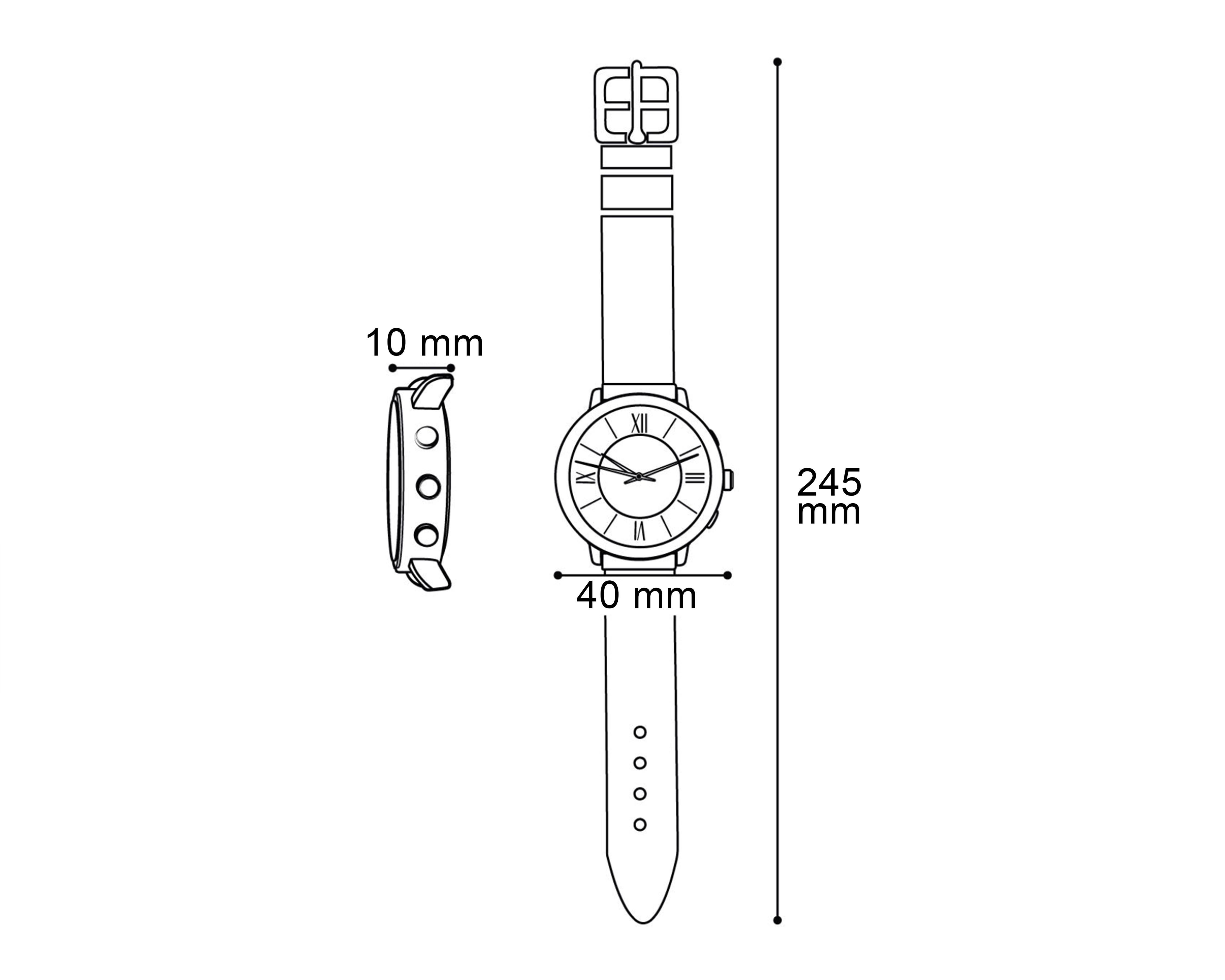 Foto 7 pulgar | Reloj para Mujer Bebe Plateado BB-15821-24