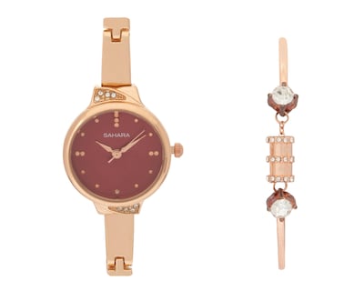 Foto 1 | Reloj para Mujer Sahara Dorado SHR-D-100-24 con 1 Accesorio