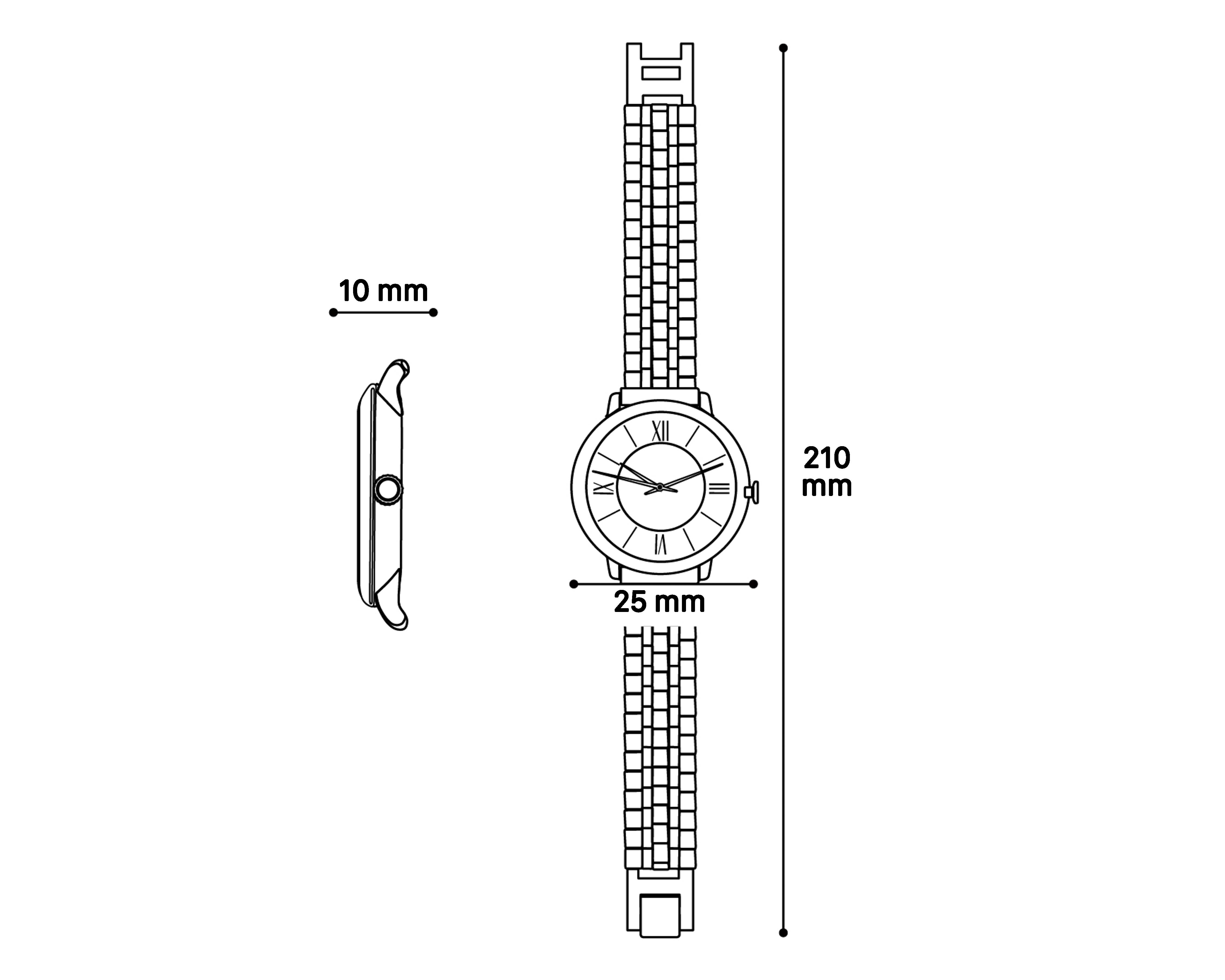 Foto 9 | Reloj para Mujer Sahara Dorado SHR-D-100-24 con 1 Accesorio