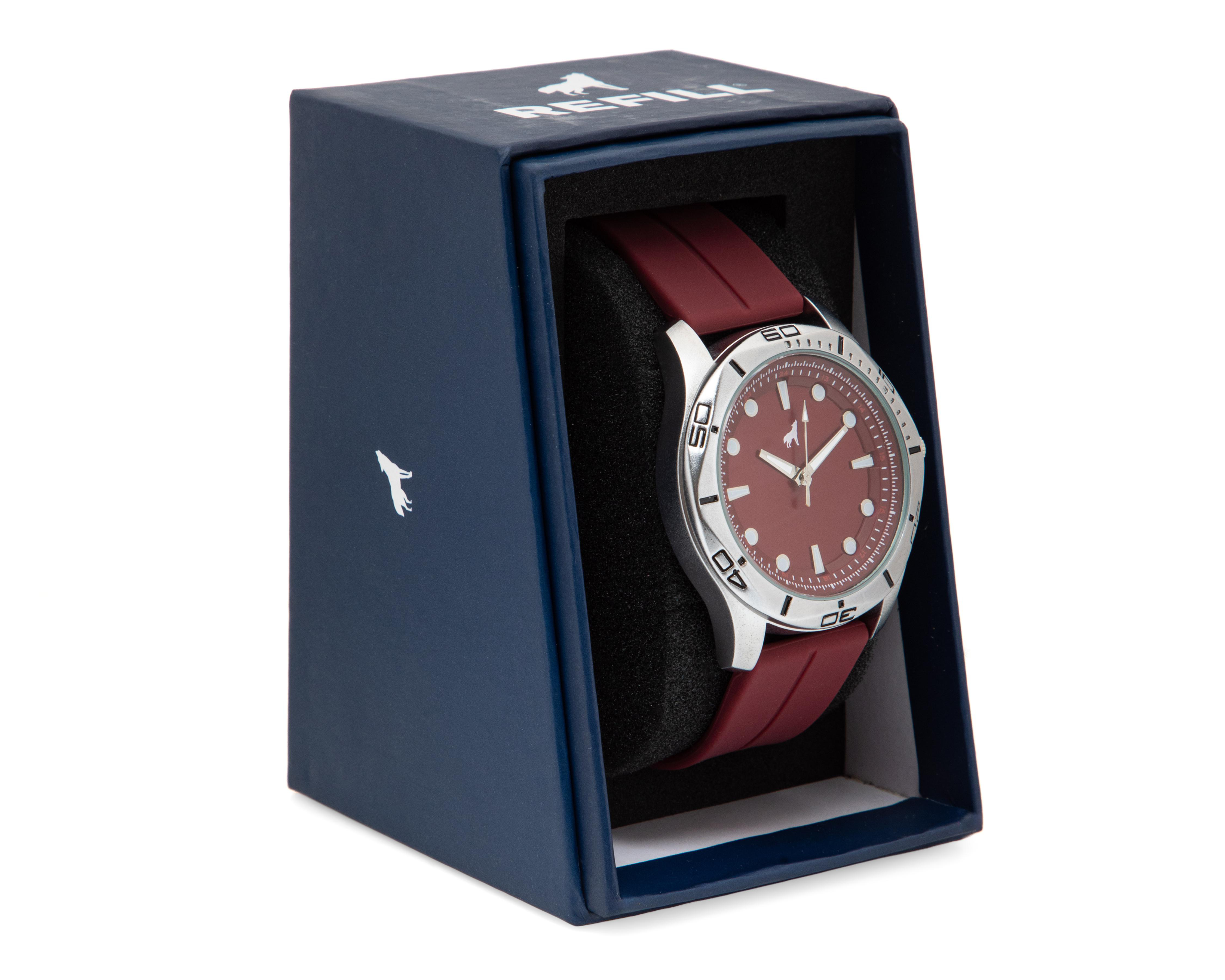 Foto 6 pulgar | Reloj para Hombre Refill Rojo RFL-C-M18-24