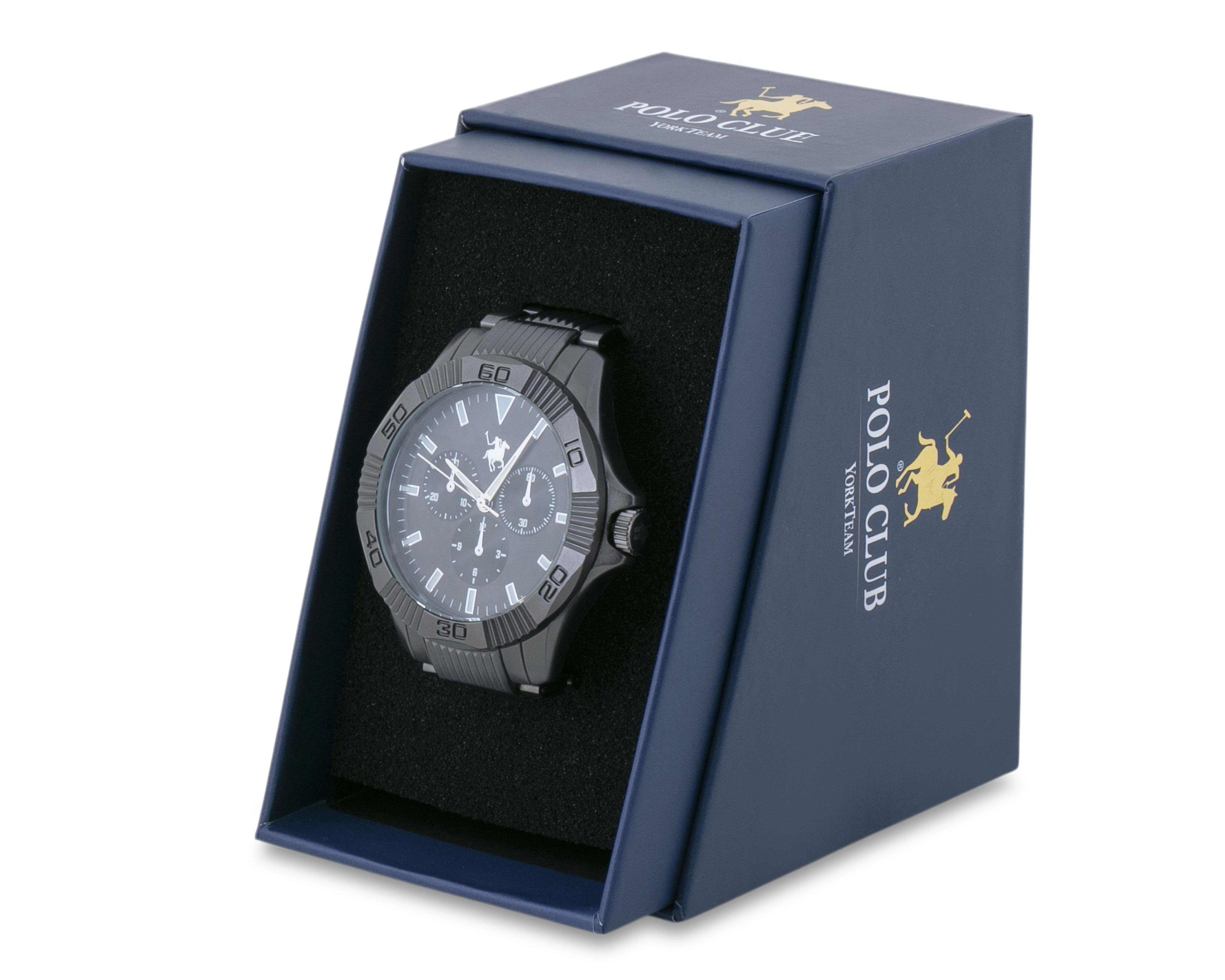 Foto 5 pulgar | Reloj para Hombre York Team Polo Club Negro YTPC-MXDM0-BLACK-24