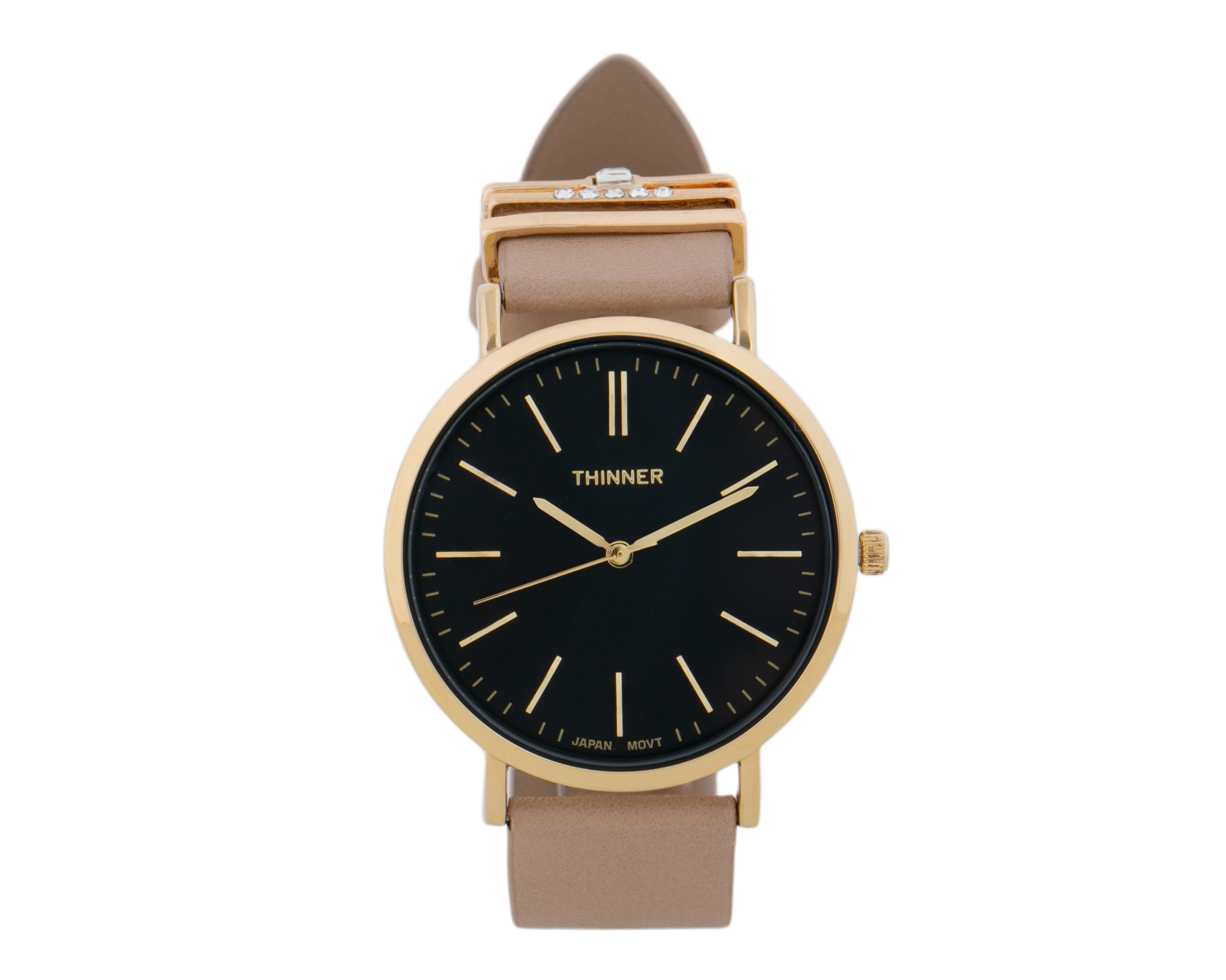 Foto 2 pulgar | Reloj para Mujer Thinner Beige TNR-15830-24