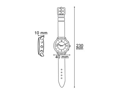 Foto 6 | Reloj para Mujer Thinner Beige TNR-15830-24
