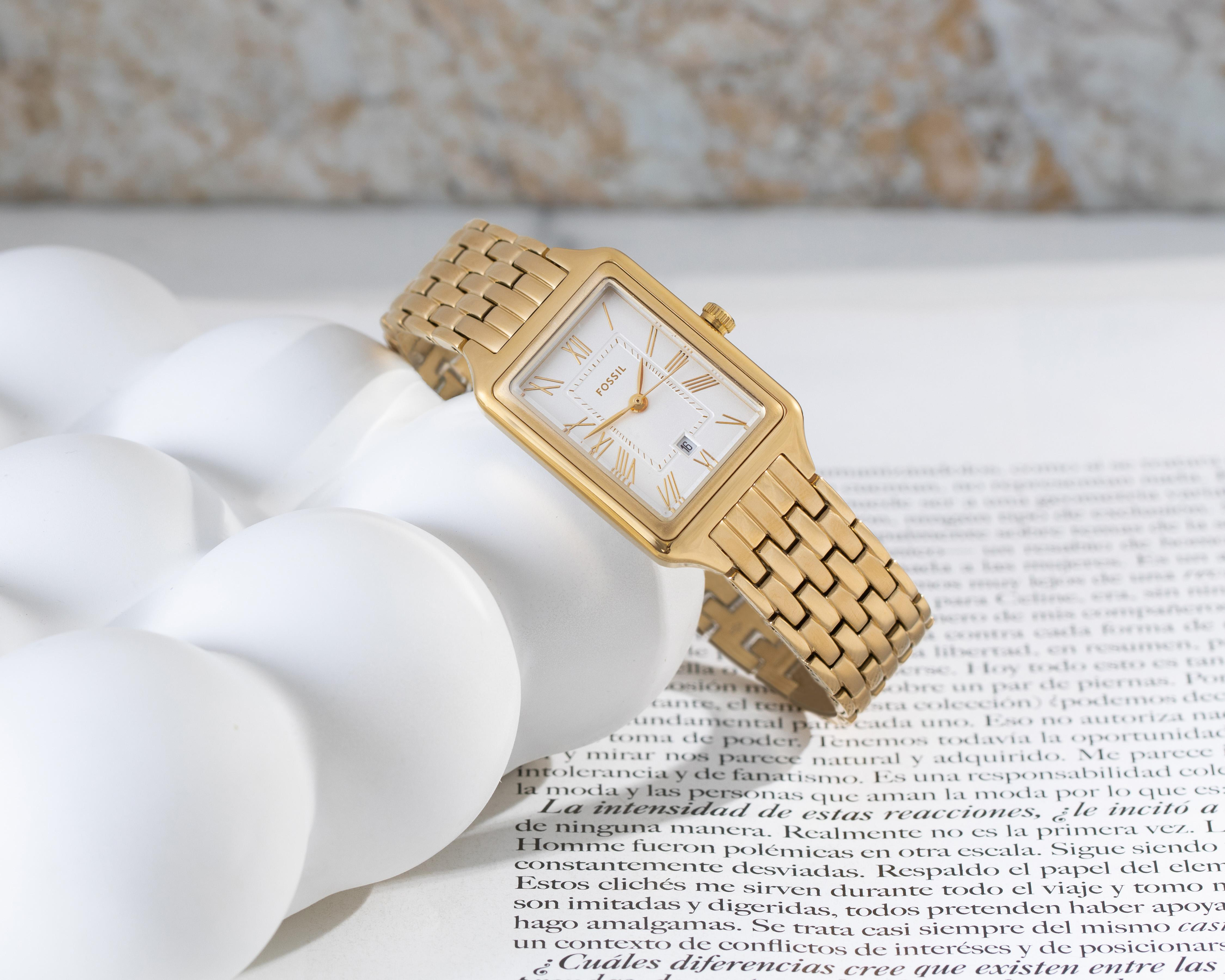 Foto 6 pulgar | Reloj para Mujer Fossil Dorado ES5220