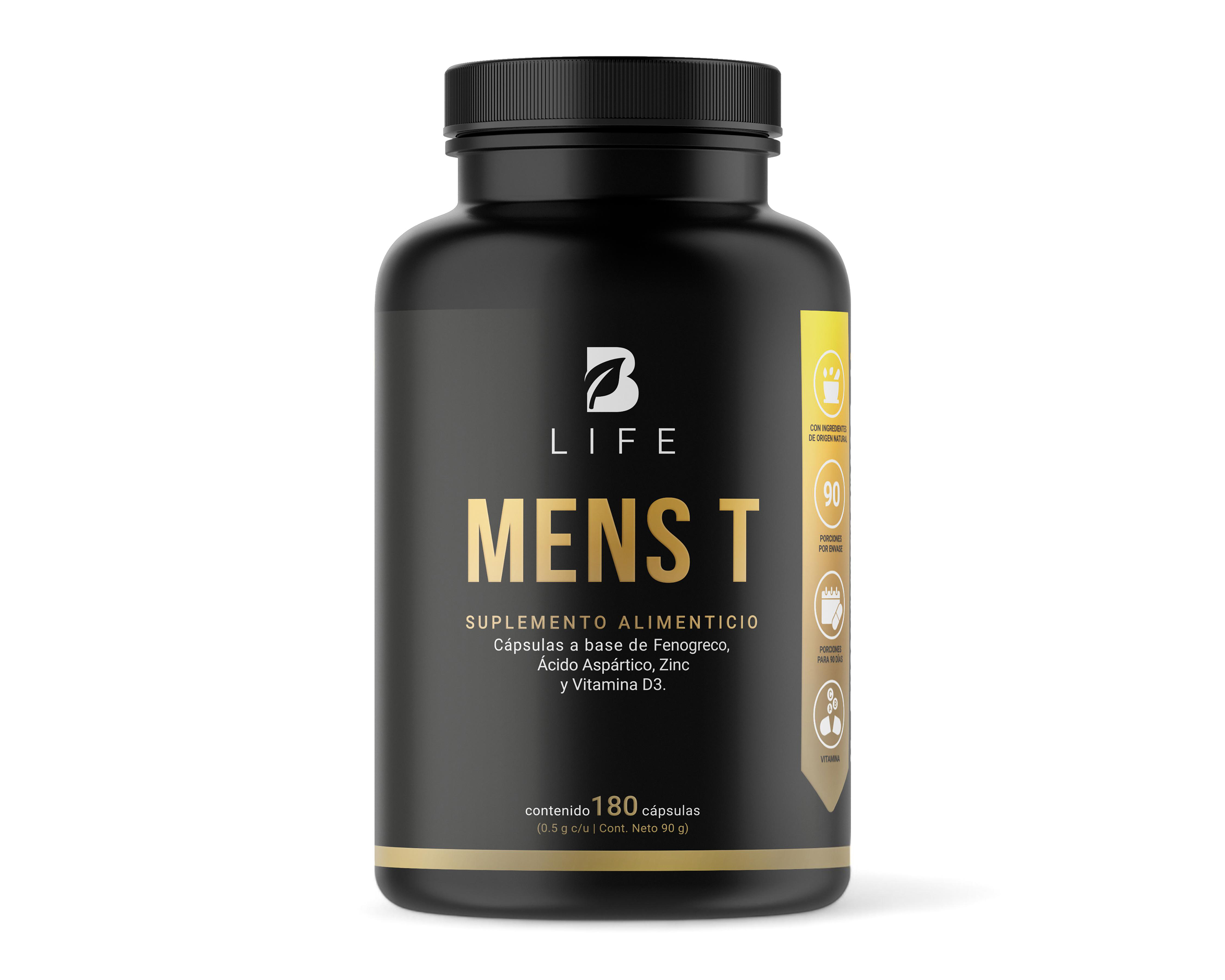 Suplemento Alimenticio B Life Mens T Fenogreco 180 Cápsulas